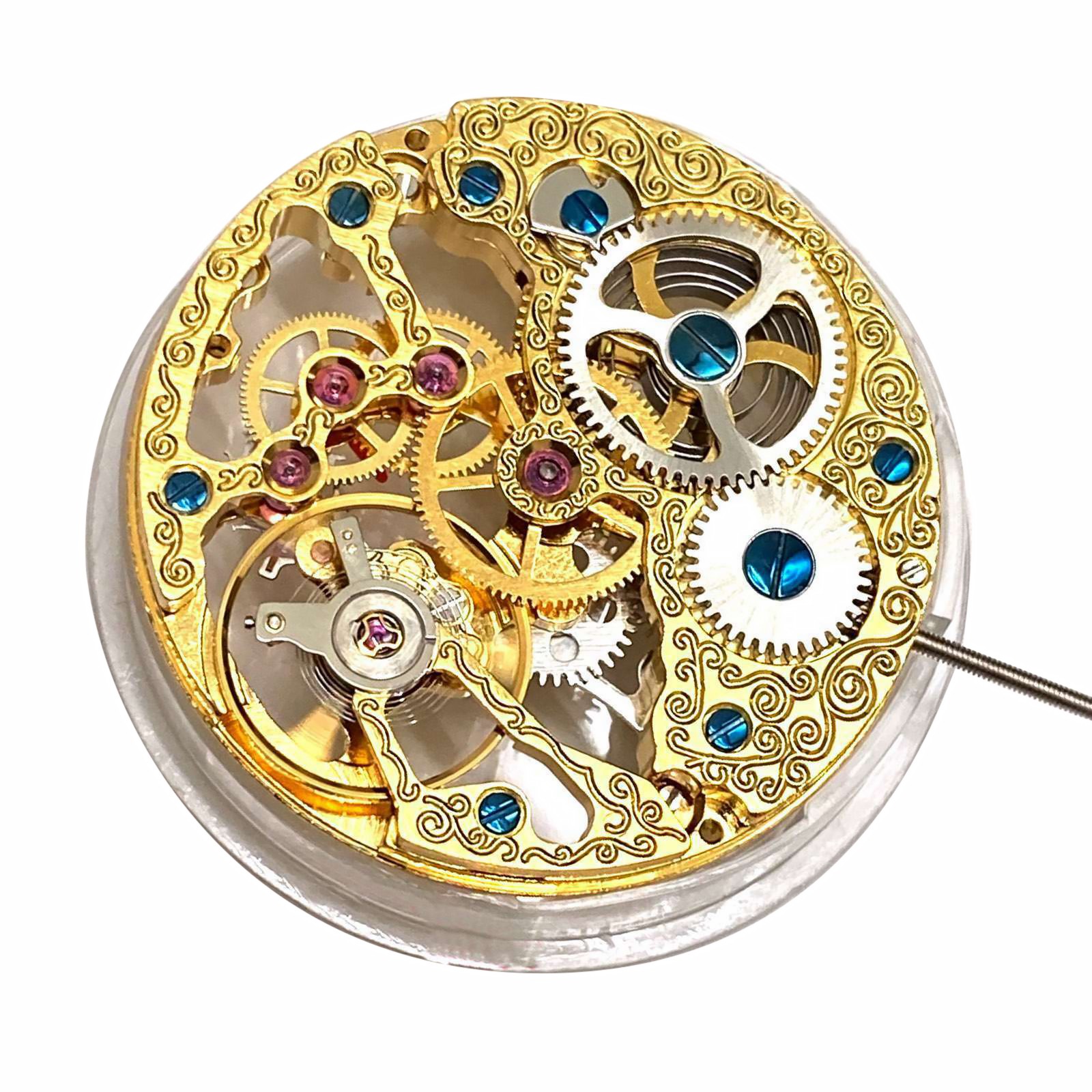 Vintage Hollow Skeleton 21600bph Mechanical For 6497 ST3600 Movement Handwind S