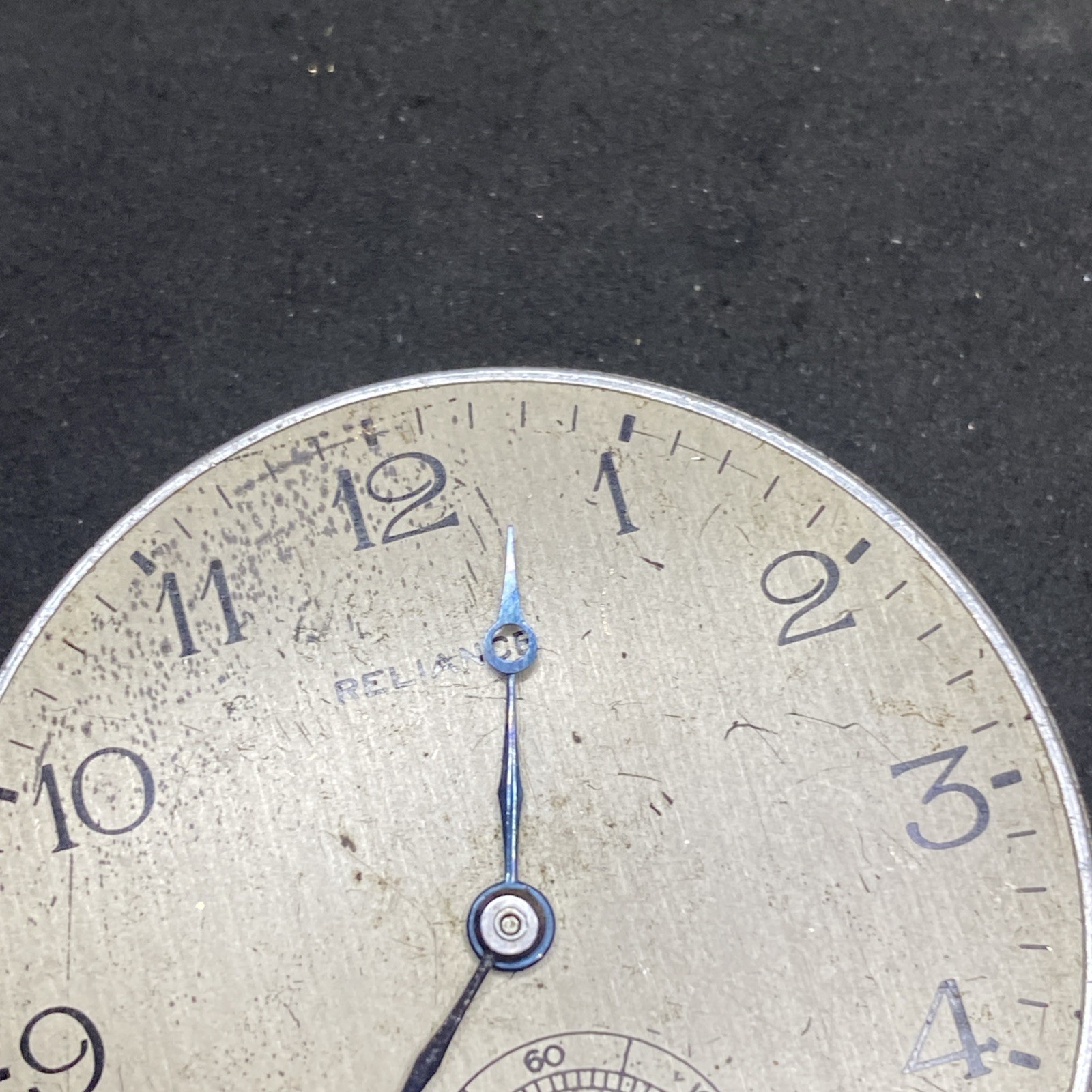 Ingersoll Reliance Pocket Watch Movement Size 16s Openface 7j Parts F8653