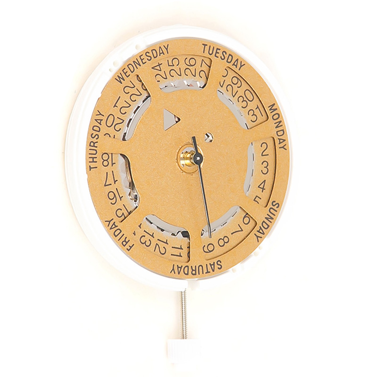 White/Gold 3 Hands Quartz Watch Movement With Battery For Swiss ISA 1198 Watch