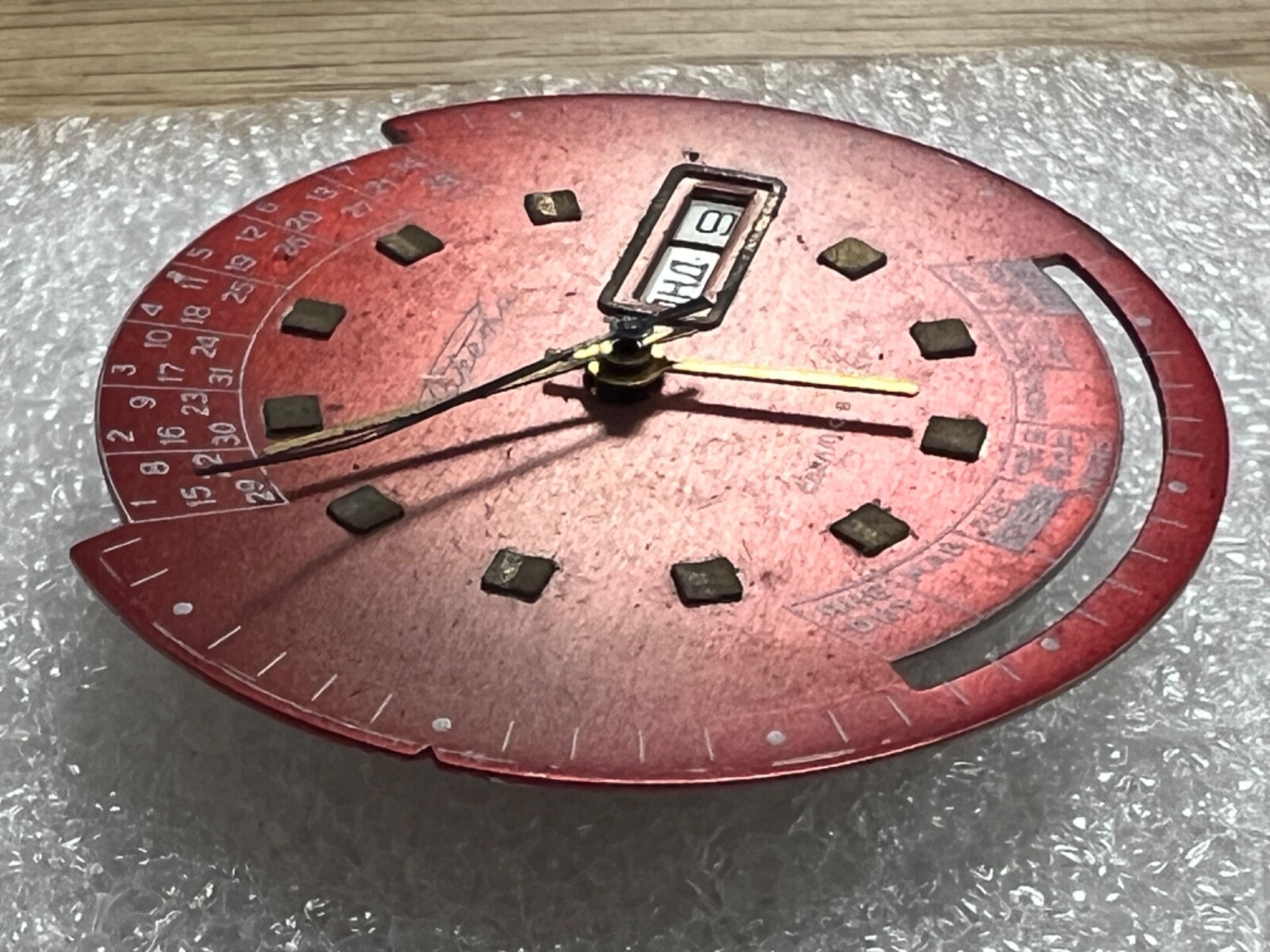 Watch movement USSR Raketa Cal.2628.H. plus Dial. For parts .