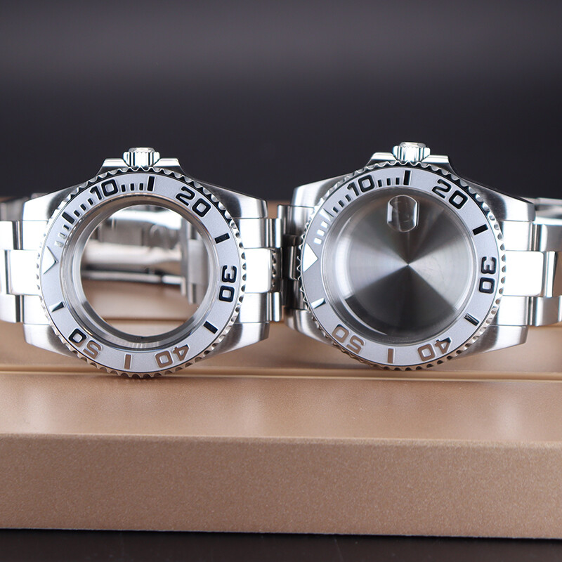 40mm Sterile Watch Cases 20mm Strap Prominent Ceramic Bezel Fit Nh35 36 Movement