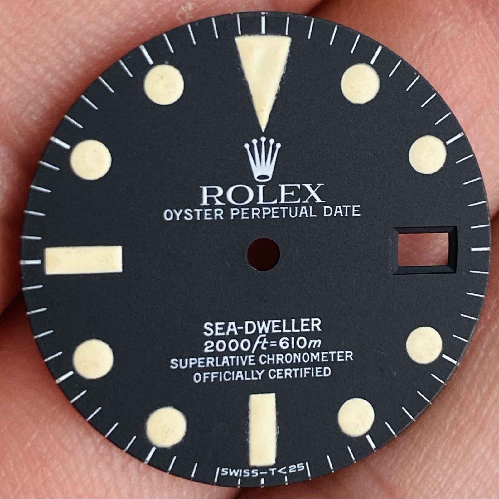 Rolex Service Tritium Dial For Sea-Dweller Model Ref 1665