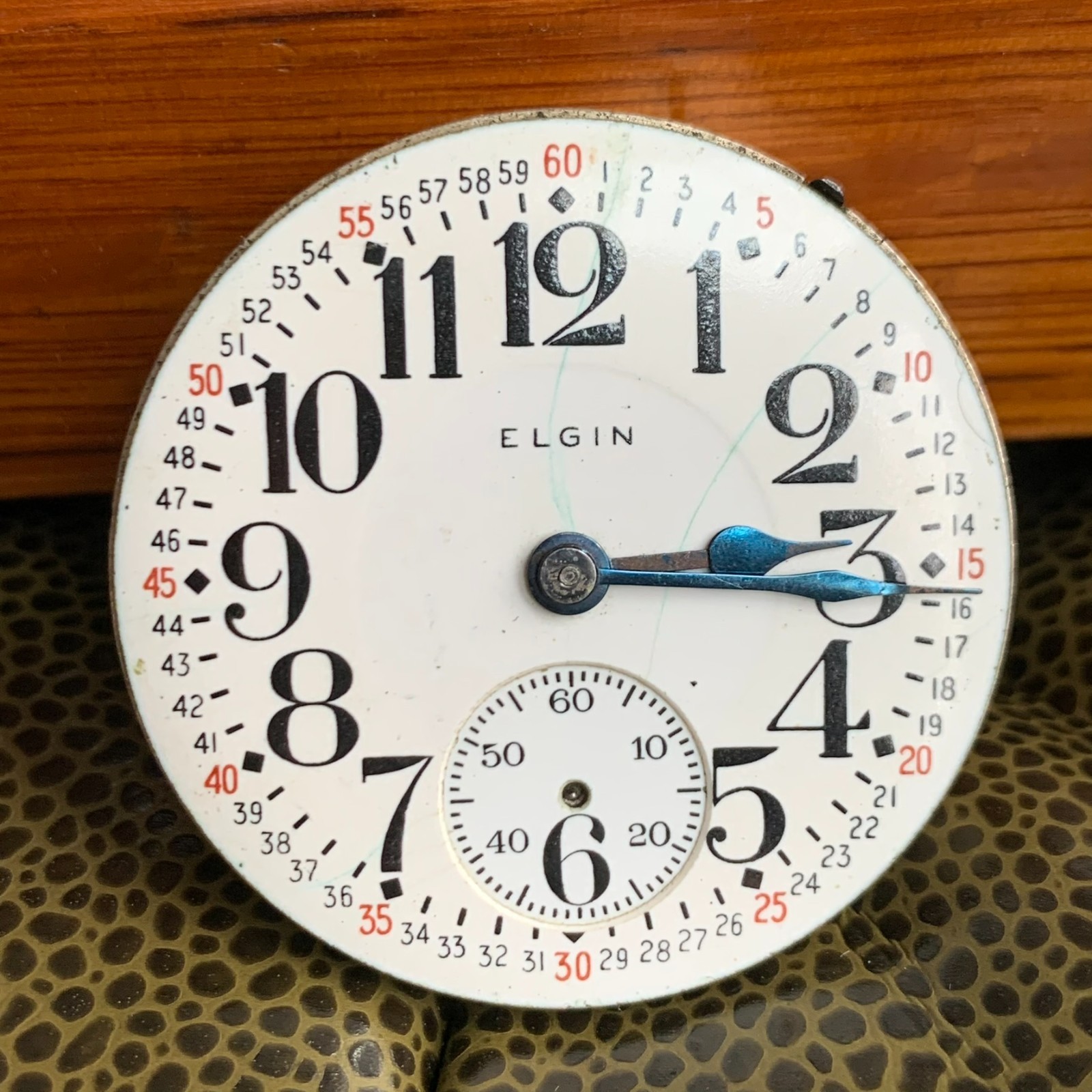 1928 Elgin Grade 486 16S 17J Open Face Pocket Watch Movement Repair