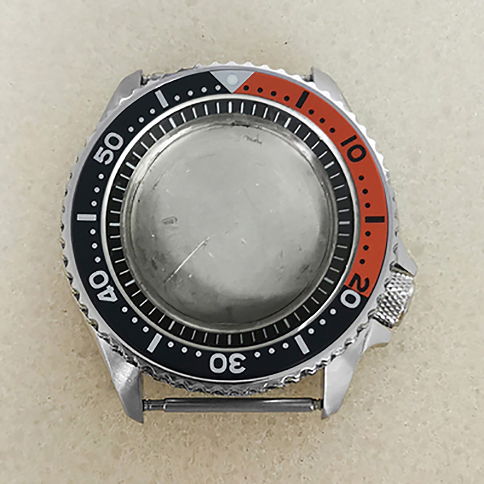 42MM Stainless Steel Mineral Mirror Watch Case SKX007 for NH35/NH36/4R Movement