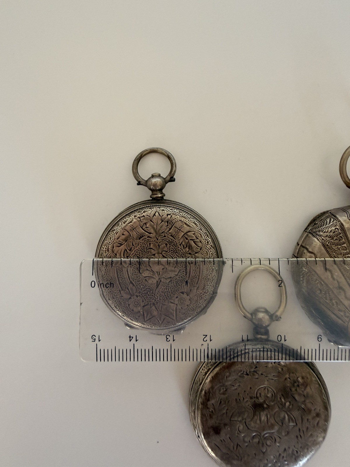 Lot of 5 Antique 800 Silver Pocket Watches & Cases Repair Spares Parts