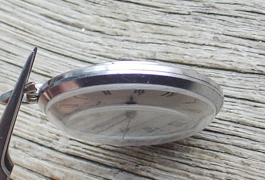 Vintage Raketa “CORSAR” Soviet Russian Pocket watch USSR WHITE DIAL SERVICED