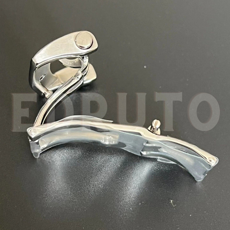 Fit for ZENITH Watch Band Strap 18mm Steel Butterfly Buckle Clasp