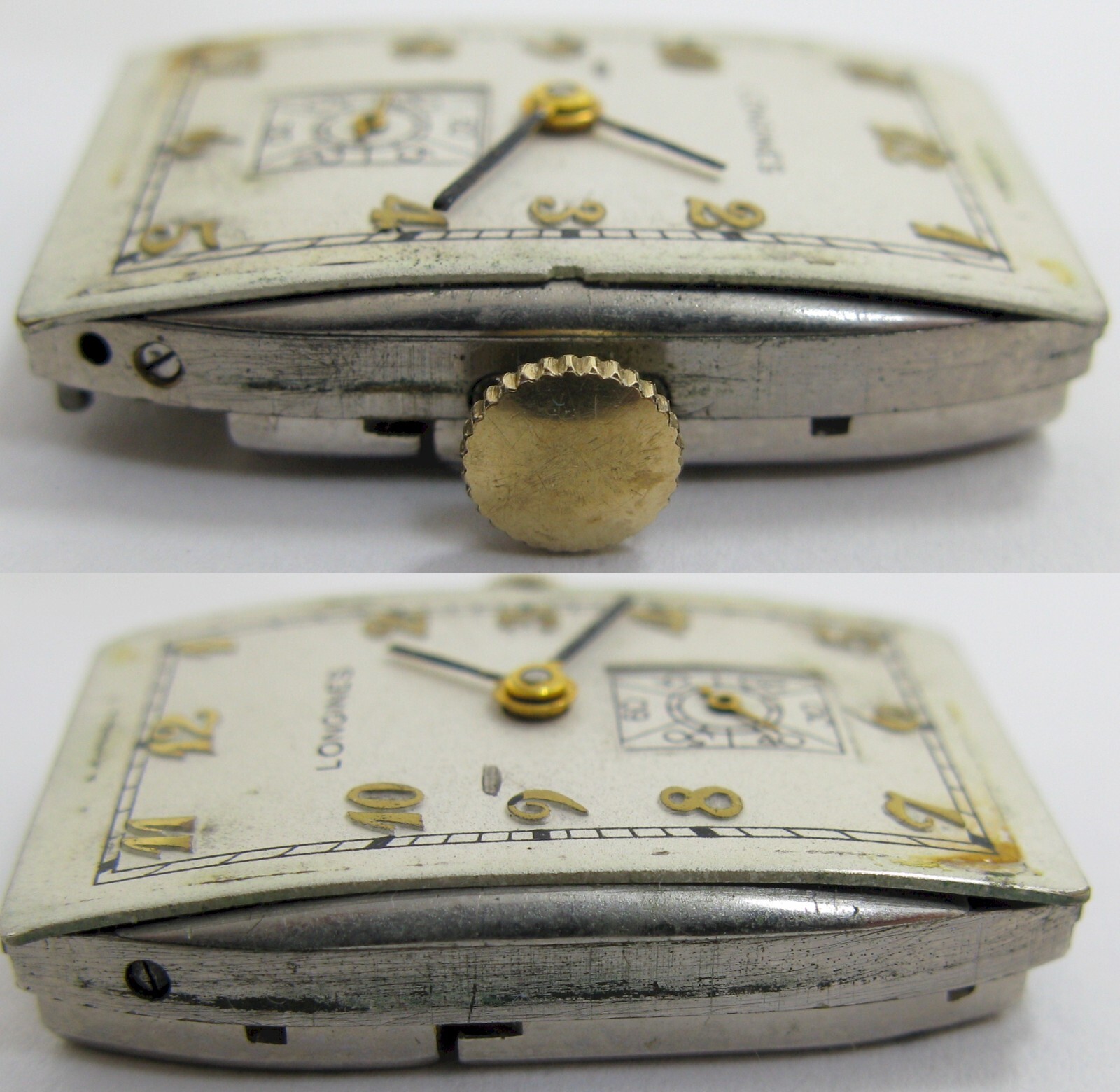 Longines 9L 25.17 17 jewels Watch movement for part … curved / bombe dial
