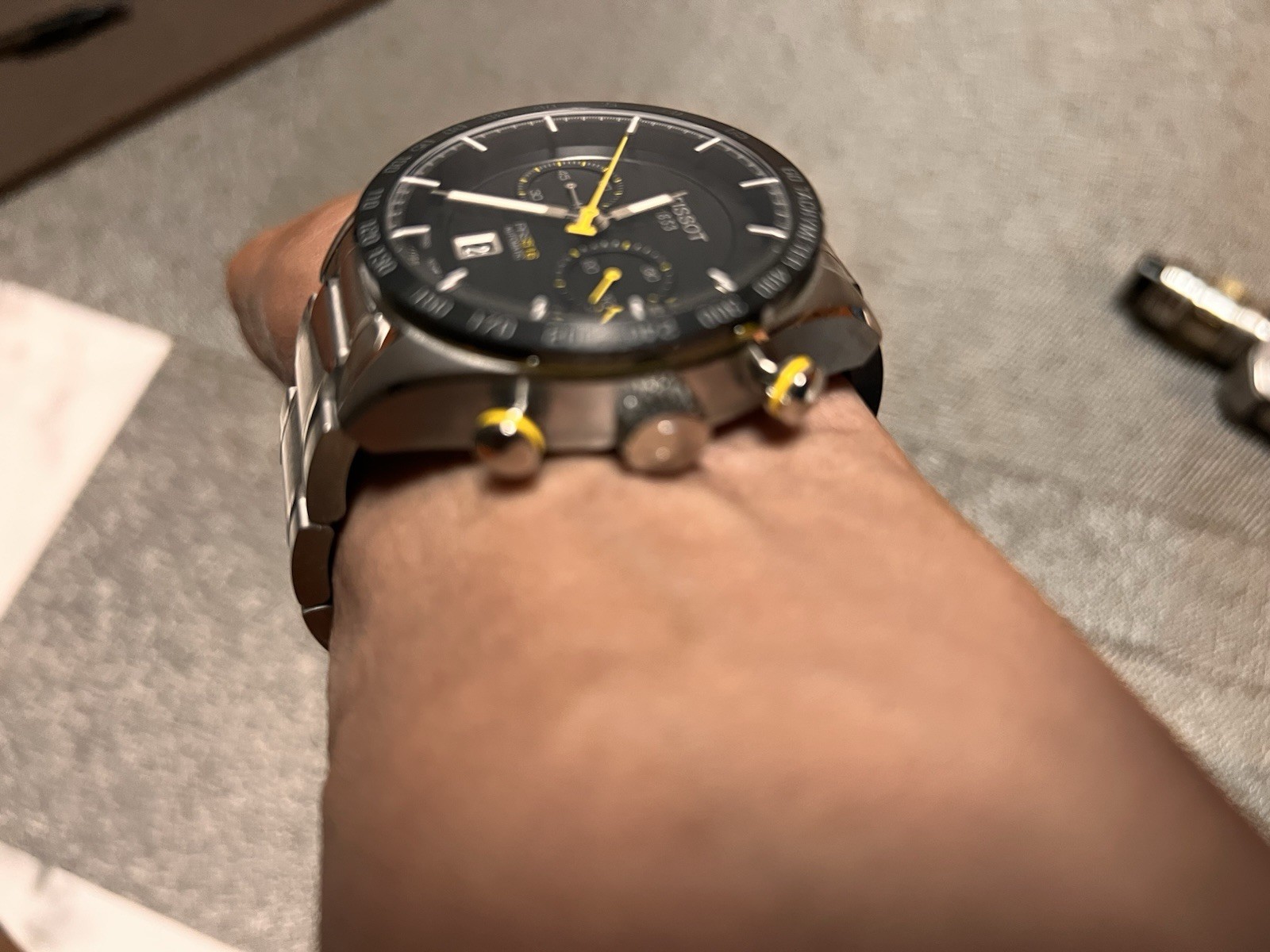 Tissot Chronograph PRS516 Chronograph Watch Automatic Black Dial 44mm