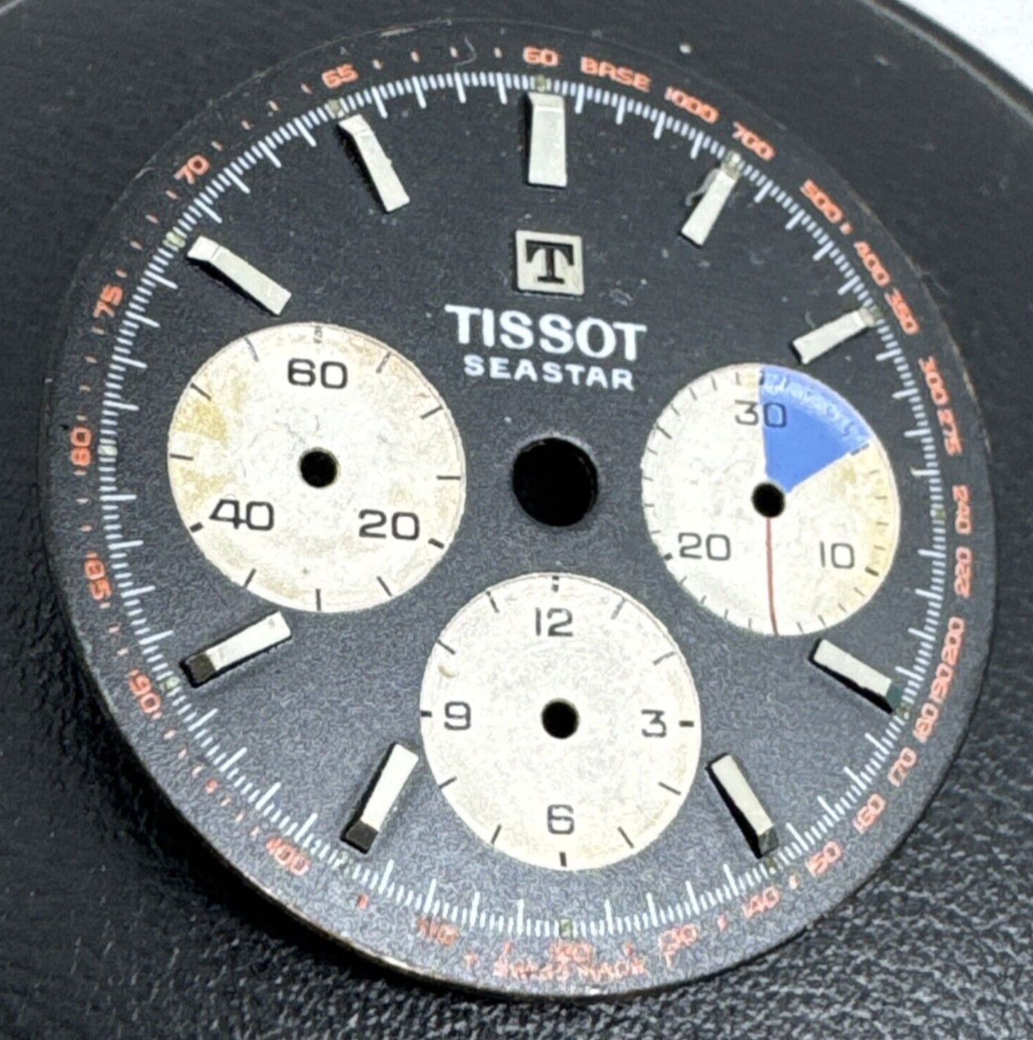 Tissot Seastar Chrono Vintage Lemania 1281 Vintage Swiss Dial Made 1960s