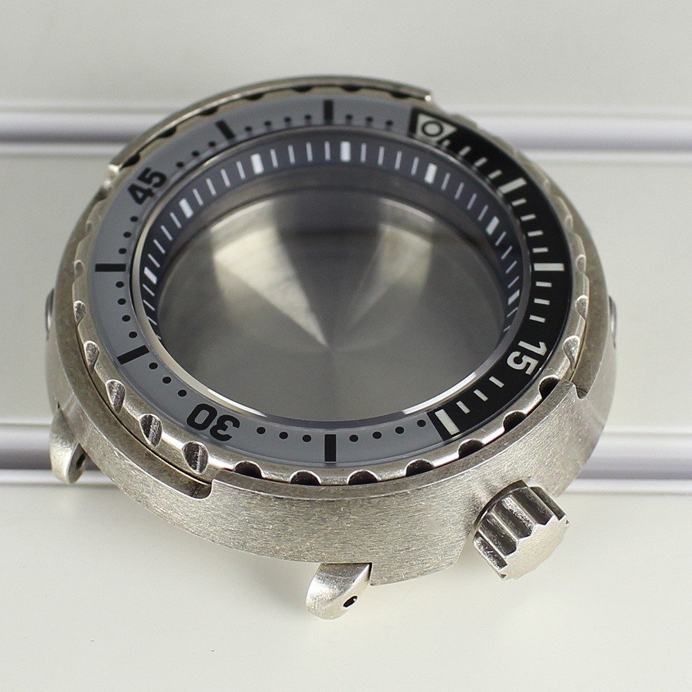 Dive 47mm Steel Watch Case Luminous Modify Tuna Can Skx Mod For Seiko NH35 NH36