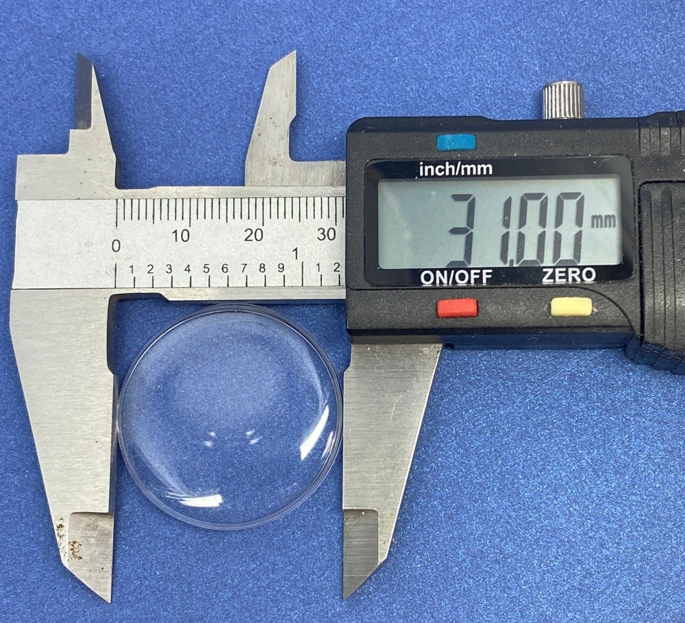 🕒5x Acrylic Watch Crystal | 31mm x 1.0mm Flat Top | USSR Vintage Plexiglass
