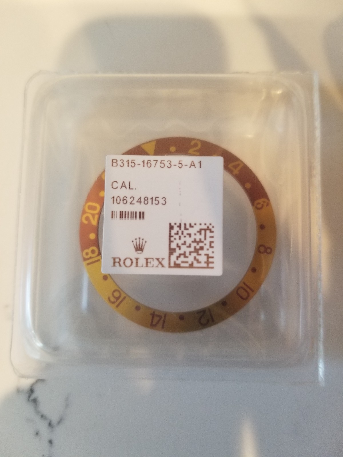 Rolex GMT Master Genuine new 16753/1675 Root beer Bronze Bezel