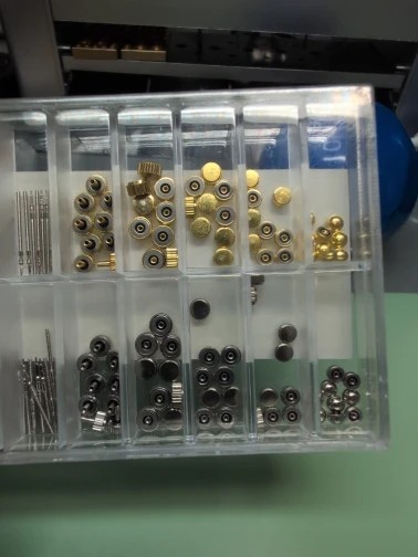 Watch Repair Crown Stem Parts Boxed Gold Silver Copper Boxed Drop Glue Handle