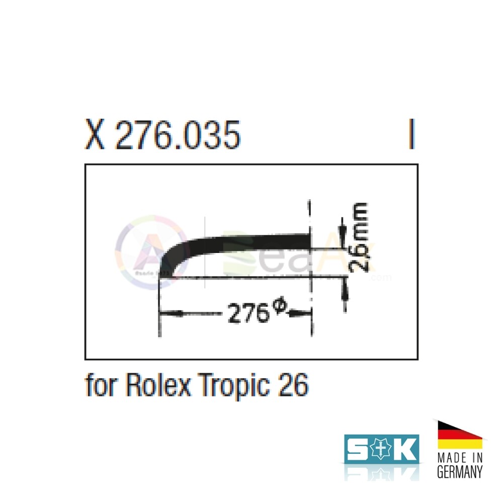 Vetro plastica esalite compatibile Rolex Tropic n° 26 Sternkreuz Made Germany