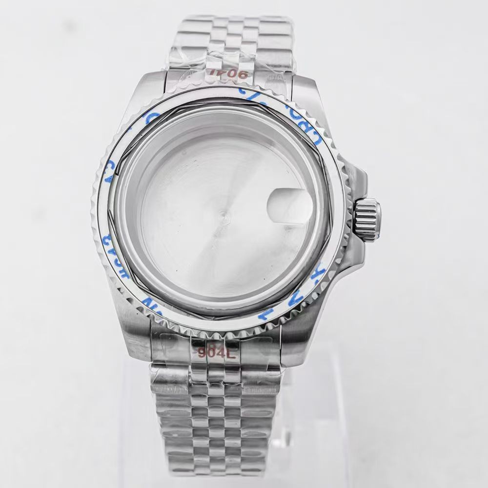 Fit NH34 NH35 NH36 Movement Brushed 40MM 24 Hour Case 20ATM Watch Bezel Sapphire