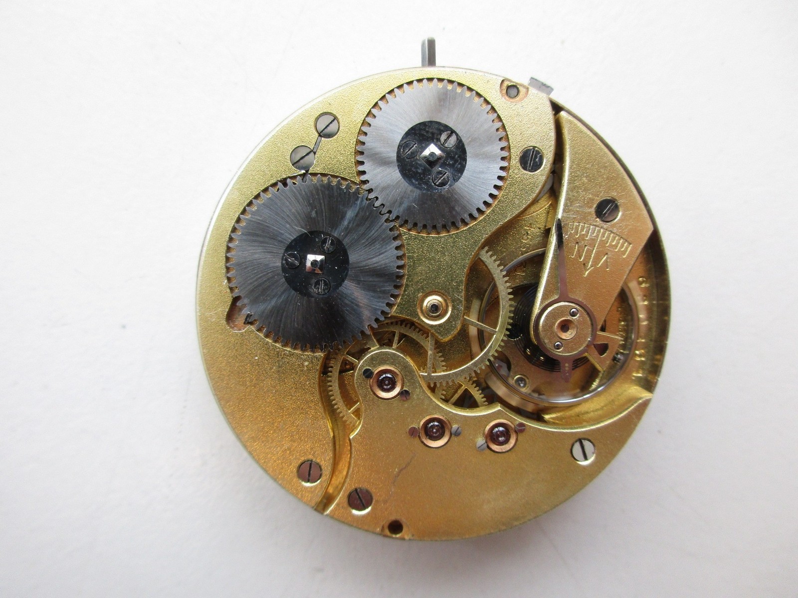 IWC International watch co pocket watch movement & dial – running