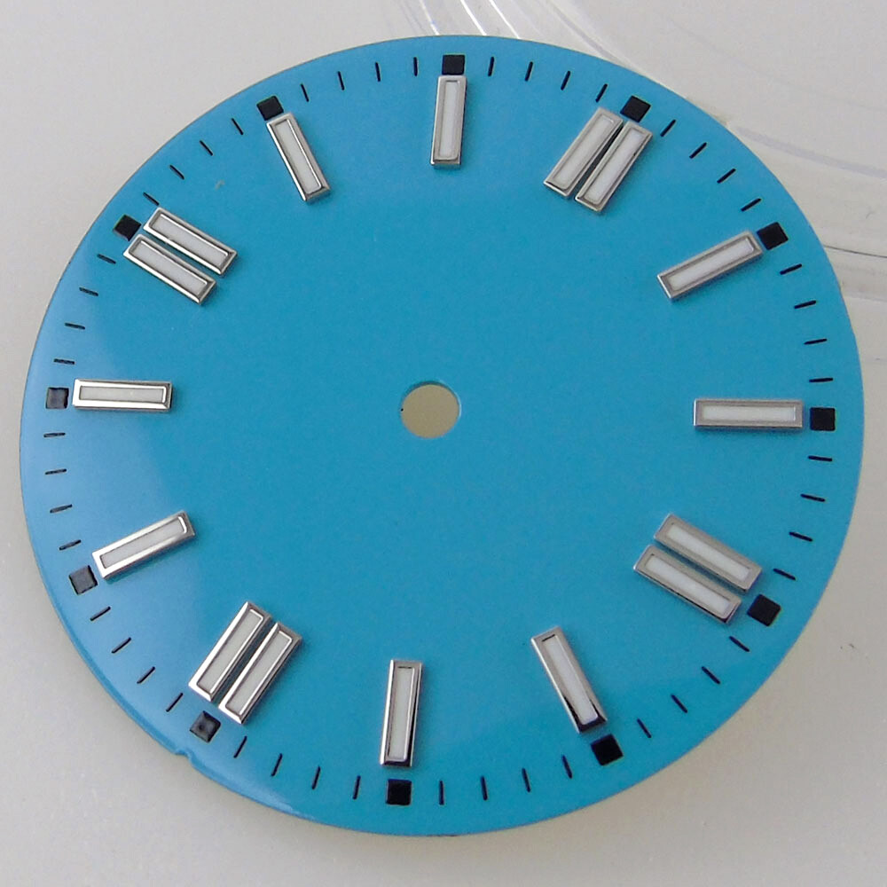 29mm Green Lume Sterile Watch Dial For ETA2824 2836/Miyota8215 821A/DG2813 3804