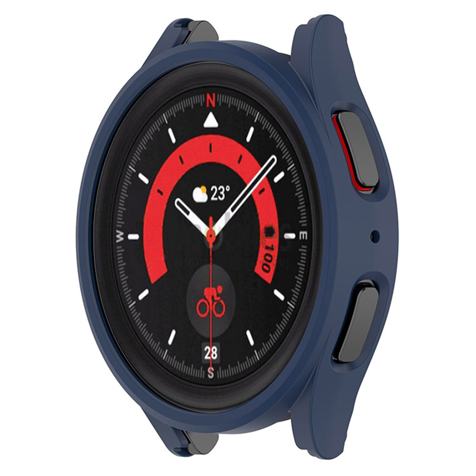 PC Case Hollow Protective Case Bumper Shell for Samsung Galaxy Watch5 Pro 45mm