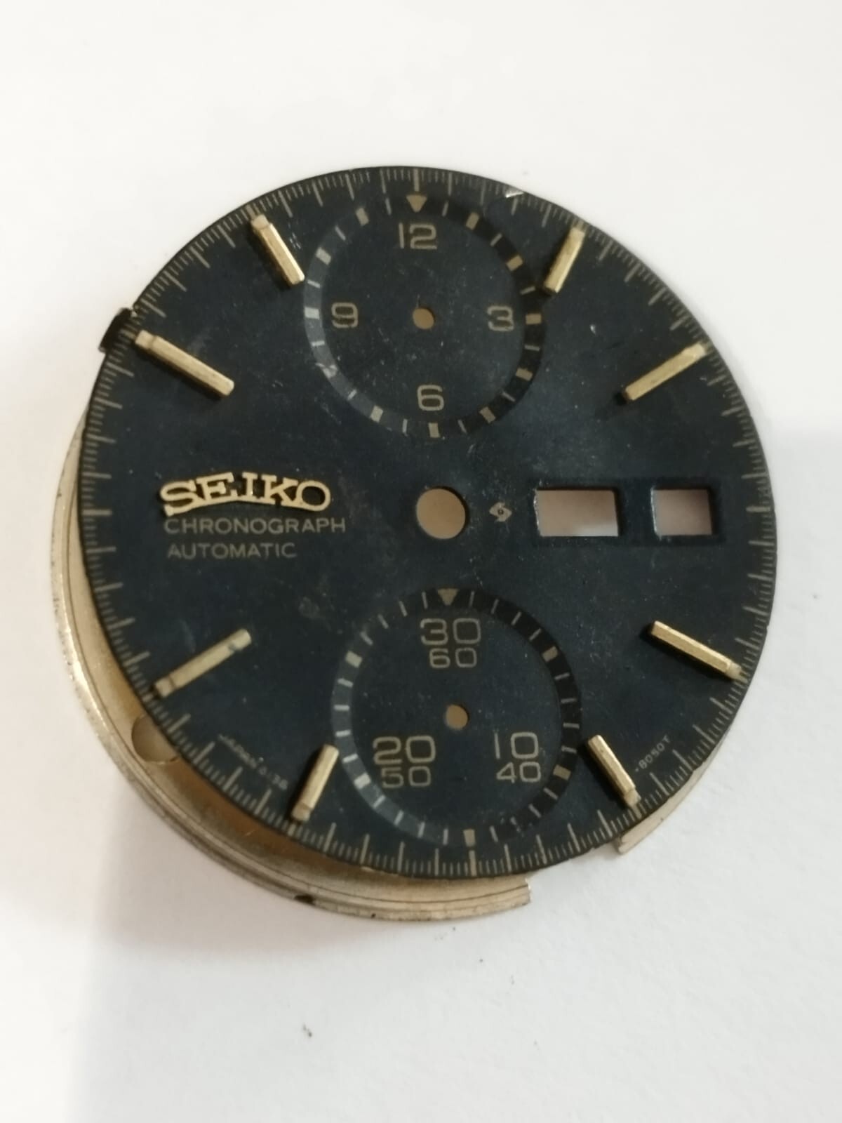 Seiko Chronograph 6138-8020 panda PART 8050 BLACK DIAL Used