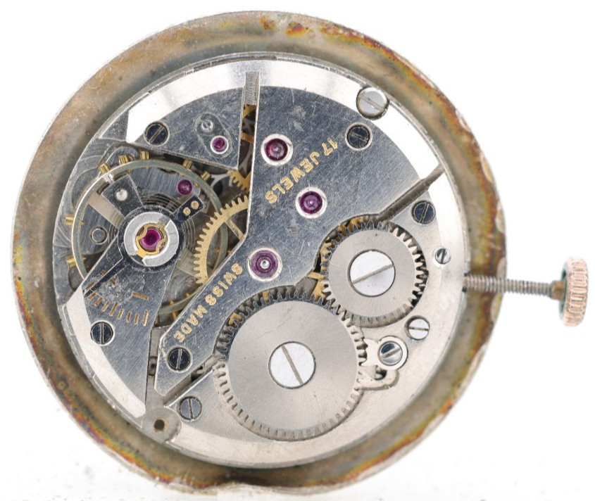 ROYCE 17j SWISS cal. 1200 WRIST WATCH MOVEMENT, RUNS (NB)