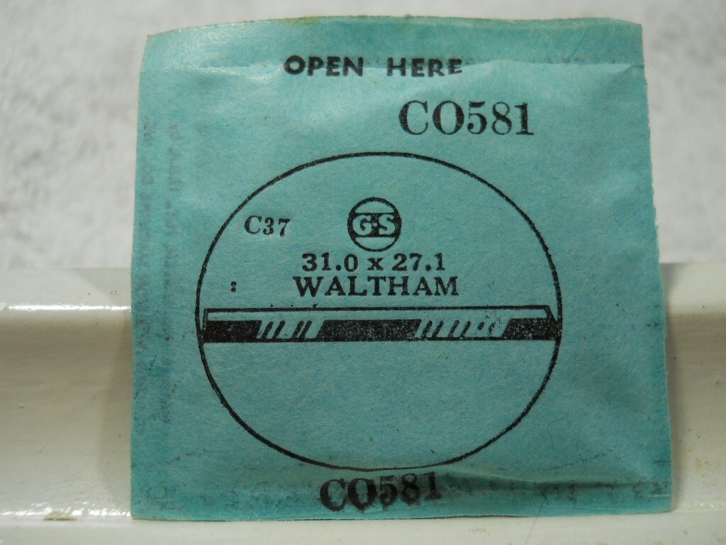 GS CO581 Watch Crystal Fit Waltham – 31.0 x 27.1 mm – Replacement / Repair
