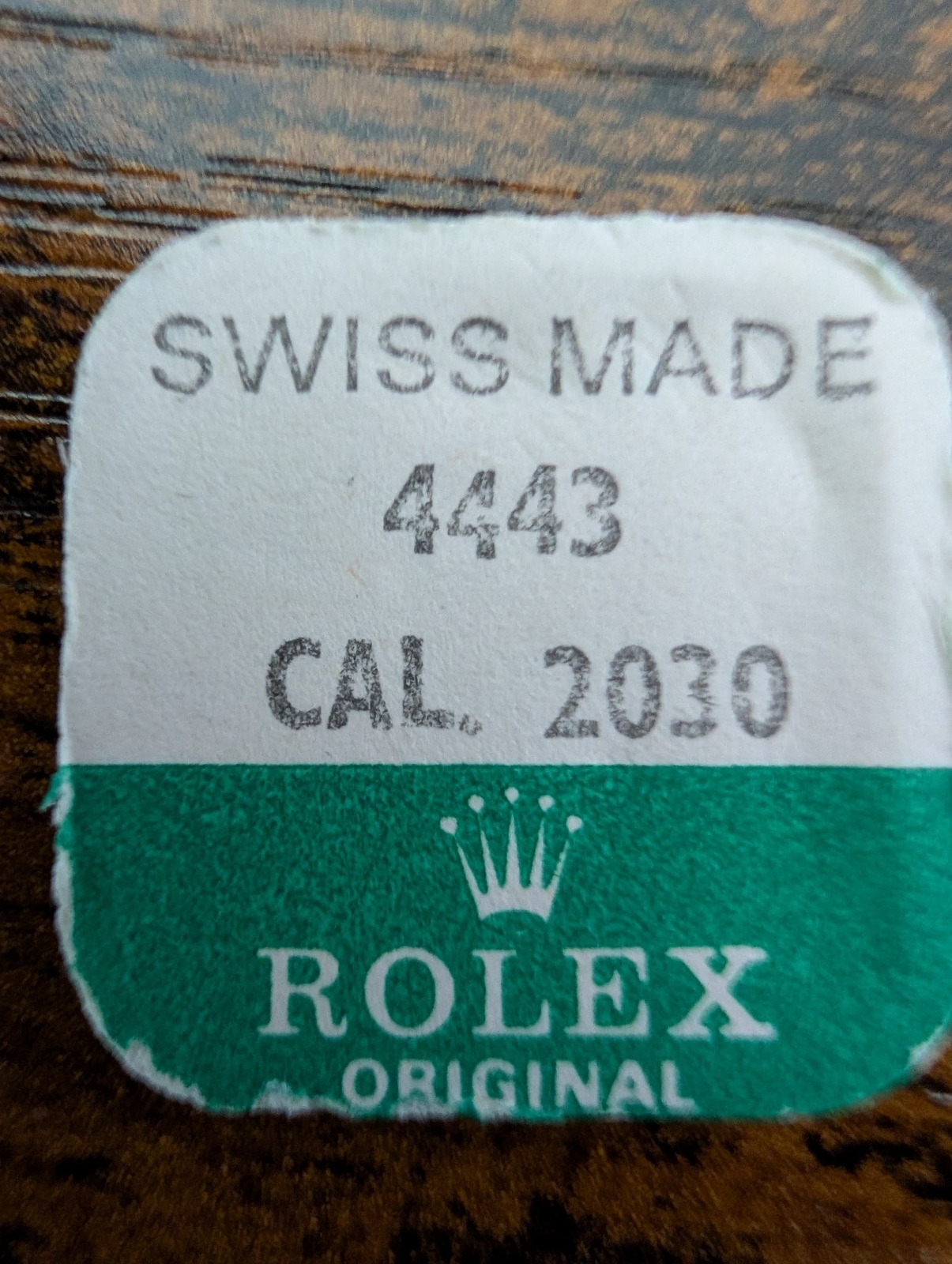 ROLEX-INTERMEDIATE CROWN WHEEL-FACTORY SEALED-CAL 2030 PART 4443