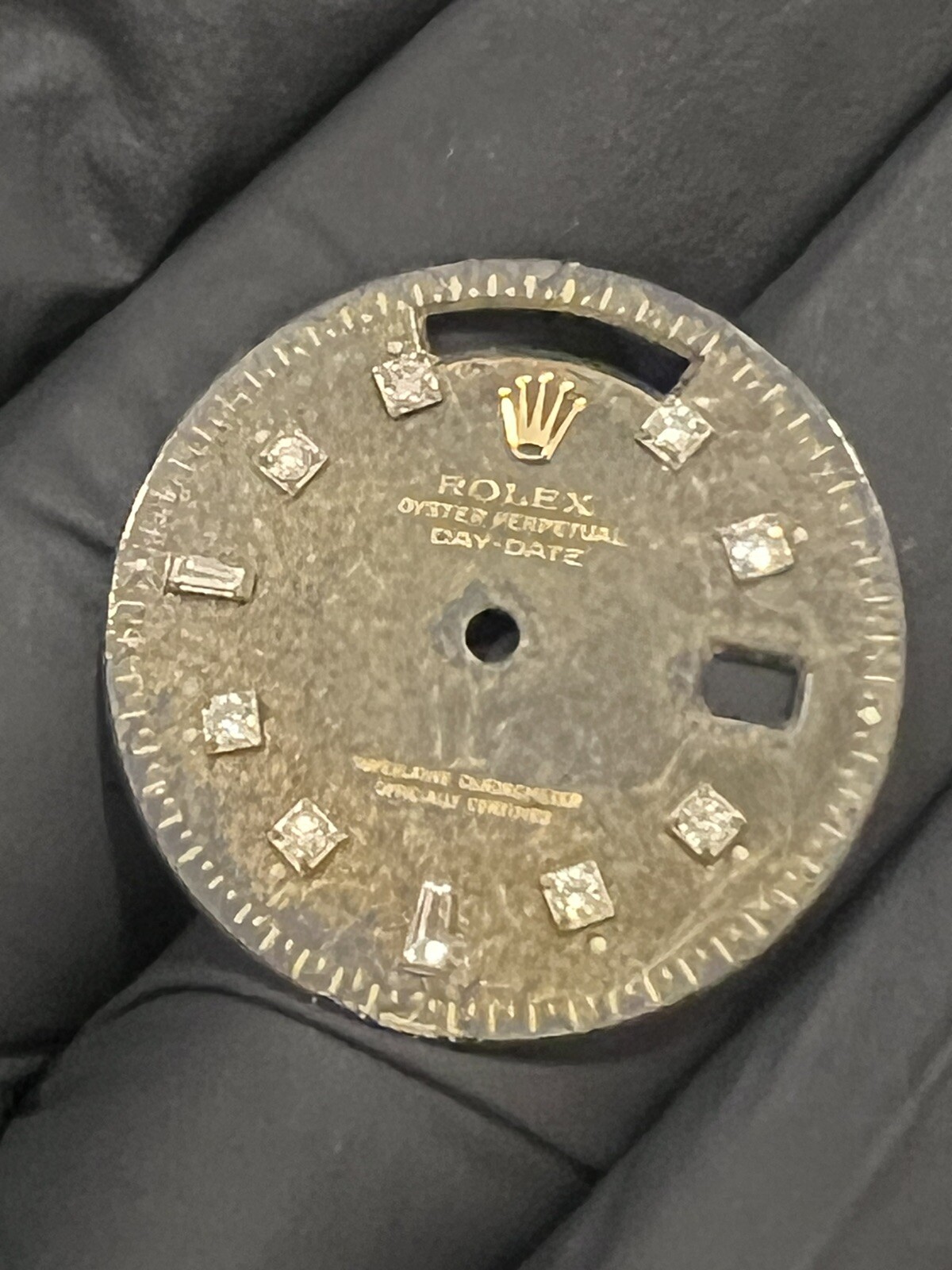 Rolex Day Date 40mm Watch Unique Patina Dial For Model 228235 Real Diamond
