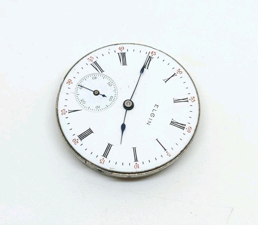 1908 Elgin Model 2 Grade 354 15J 0s Mechanical Pocket Watch Movement For Repair