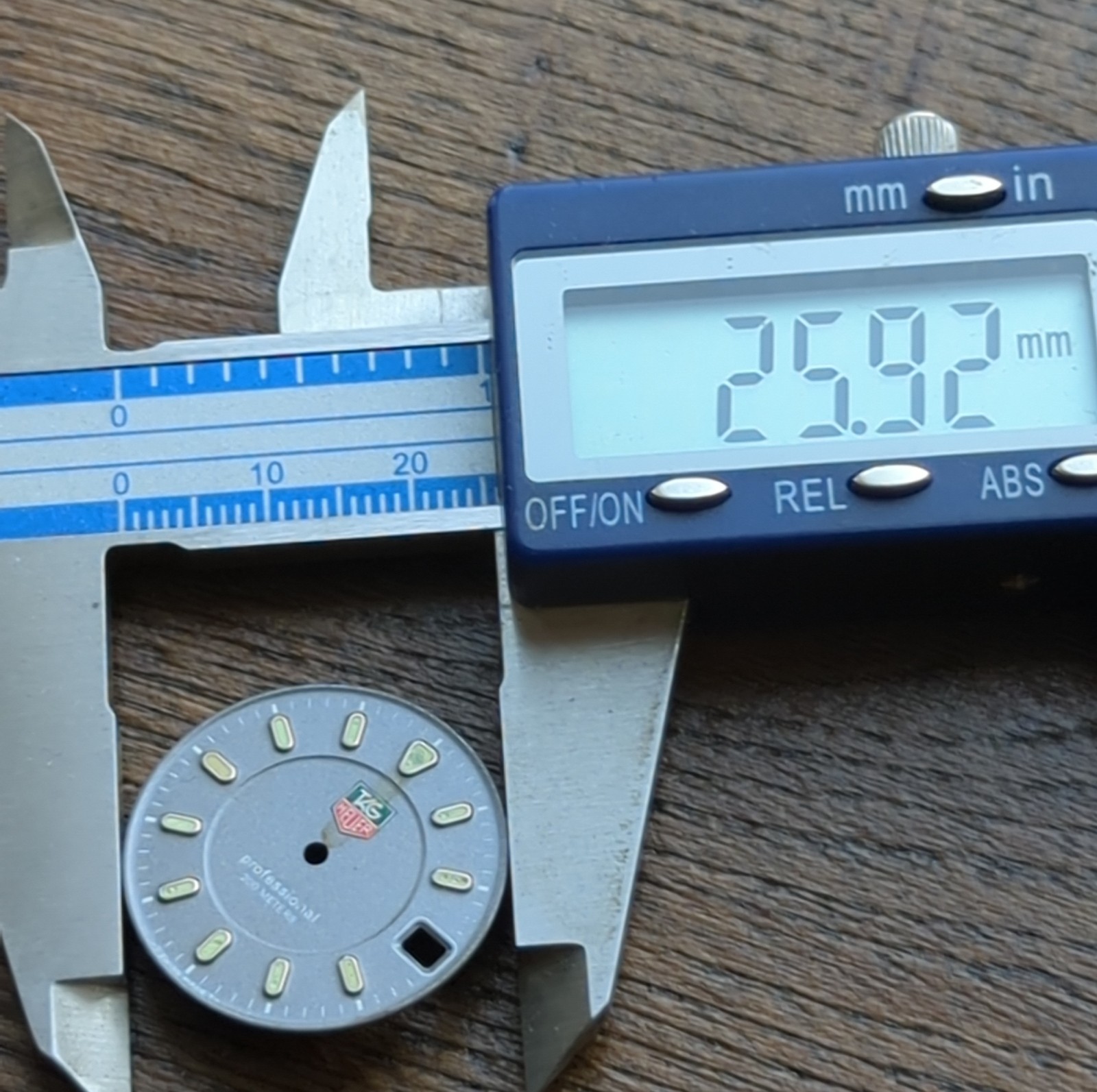 Tag Heuer Professional 200m Watch Dial, Used & Other Parts (BL8)