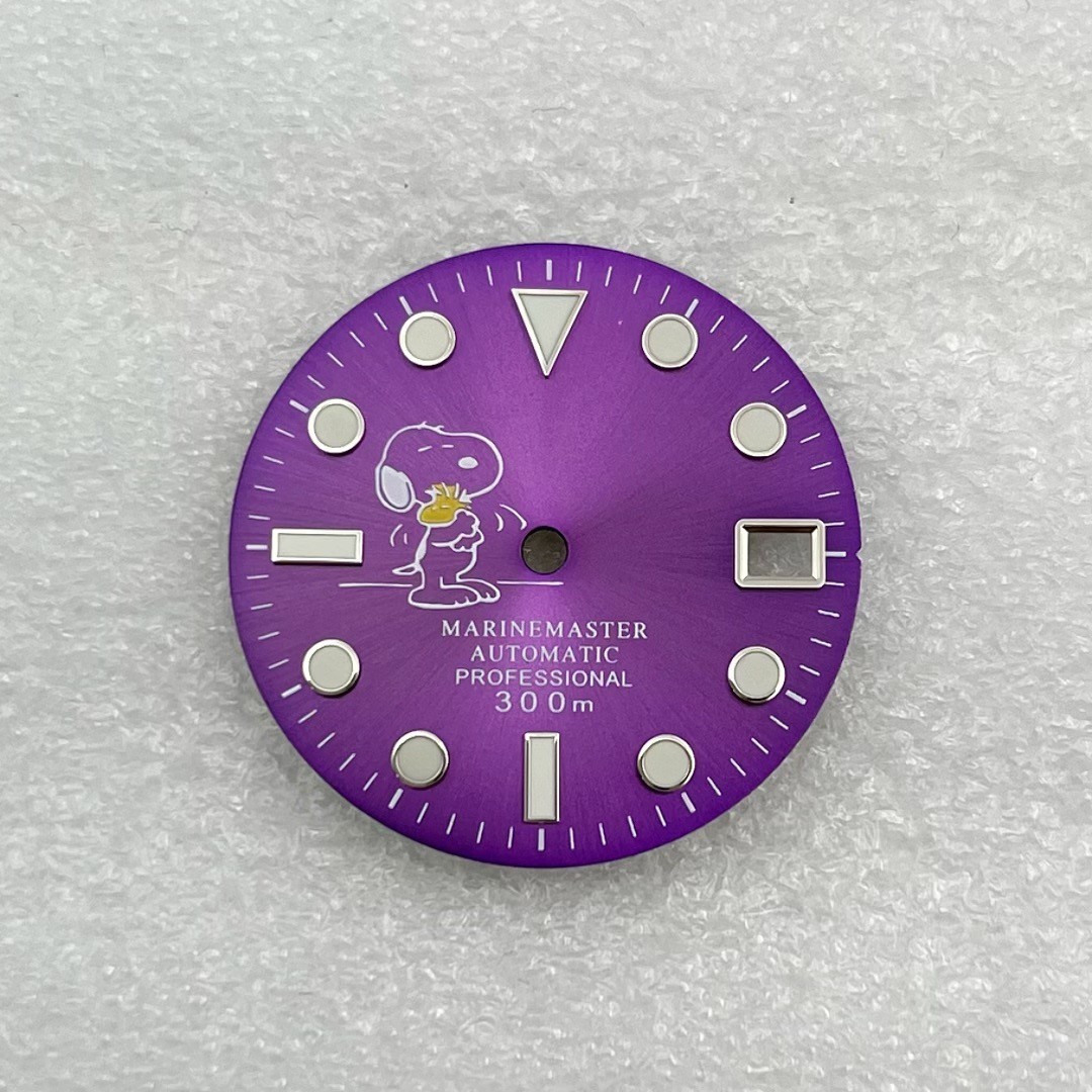 REPLACEMENT FOR SEIKO NH35 NH36 MM300 SNOOPY PEANUTS WATCH DIAL 28.5 DATE CUSTOM
