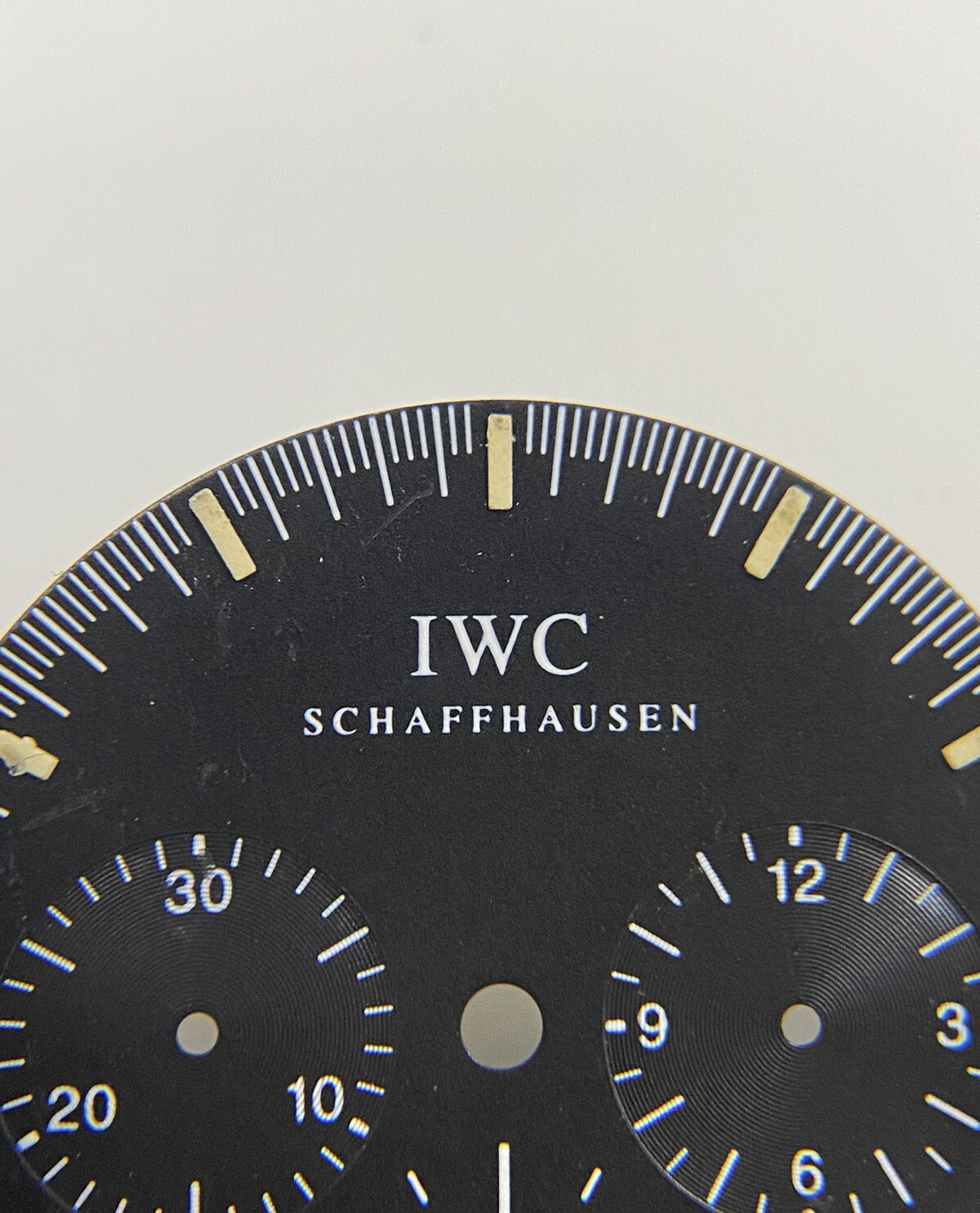 Original IWC GST SCHAFFHAUSEN Chronograph IW372701 Black 27mm Dial
