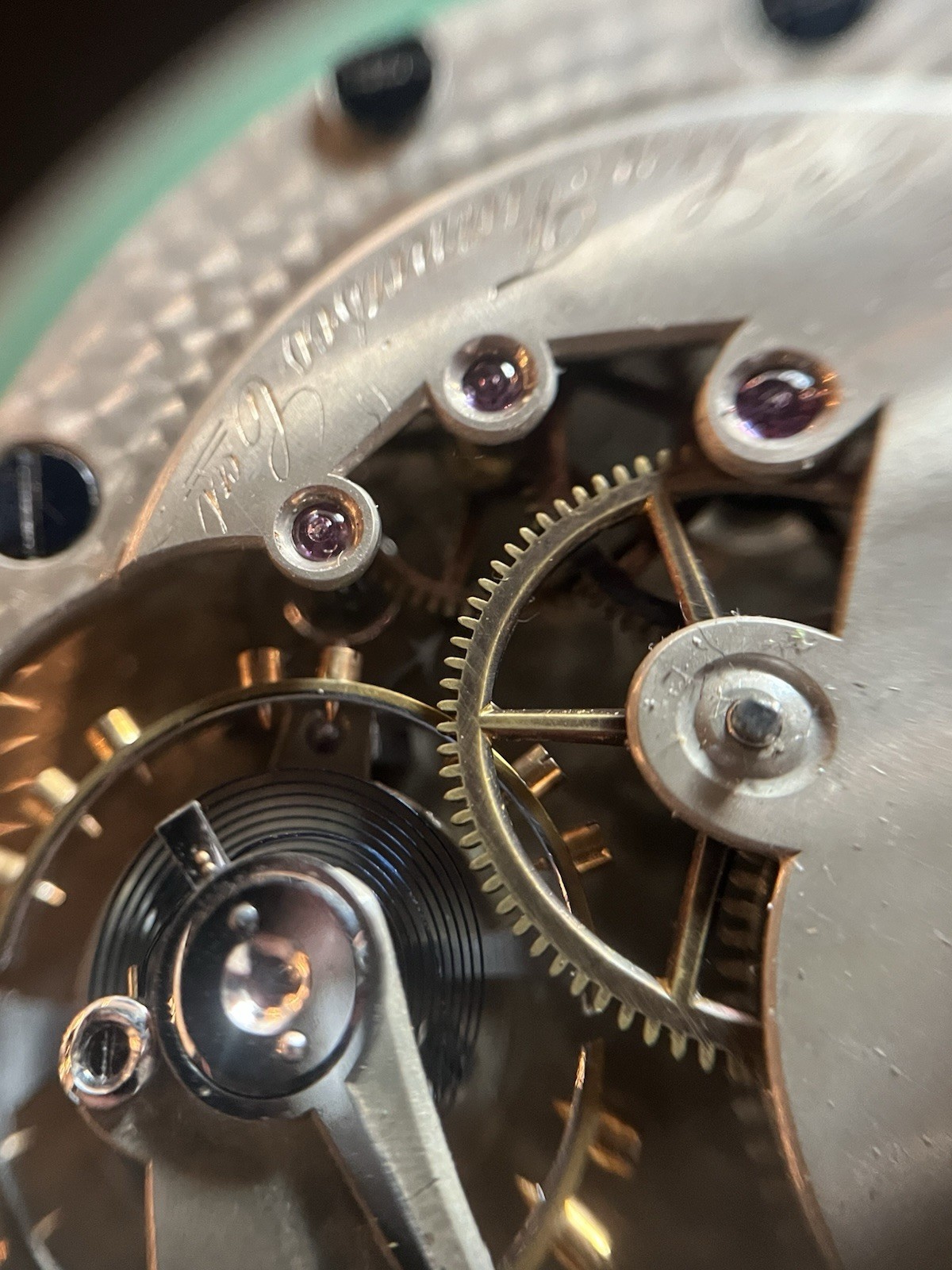 RUNNING Pacific Watch Co. San Francisco Pocket Watch Movement 46mm, Swiss Import