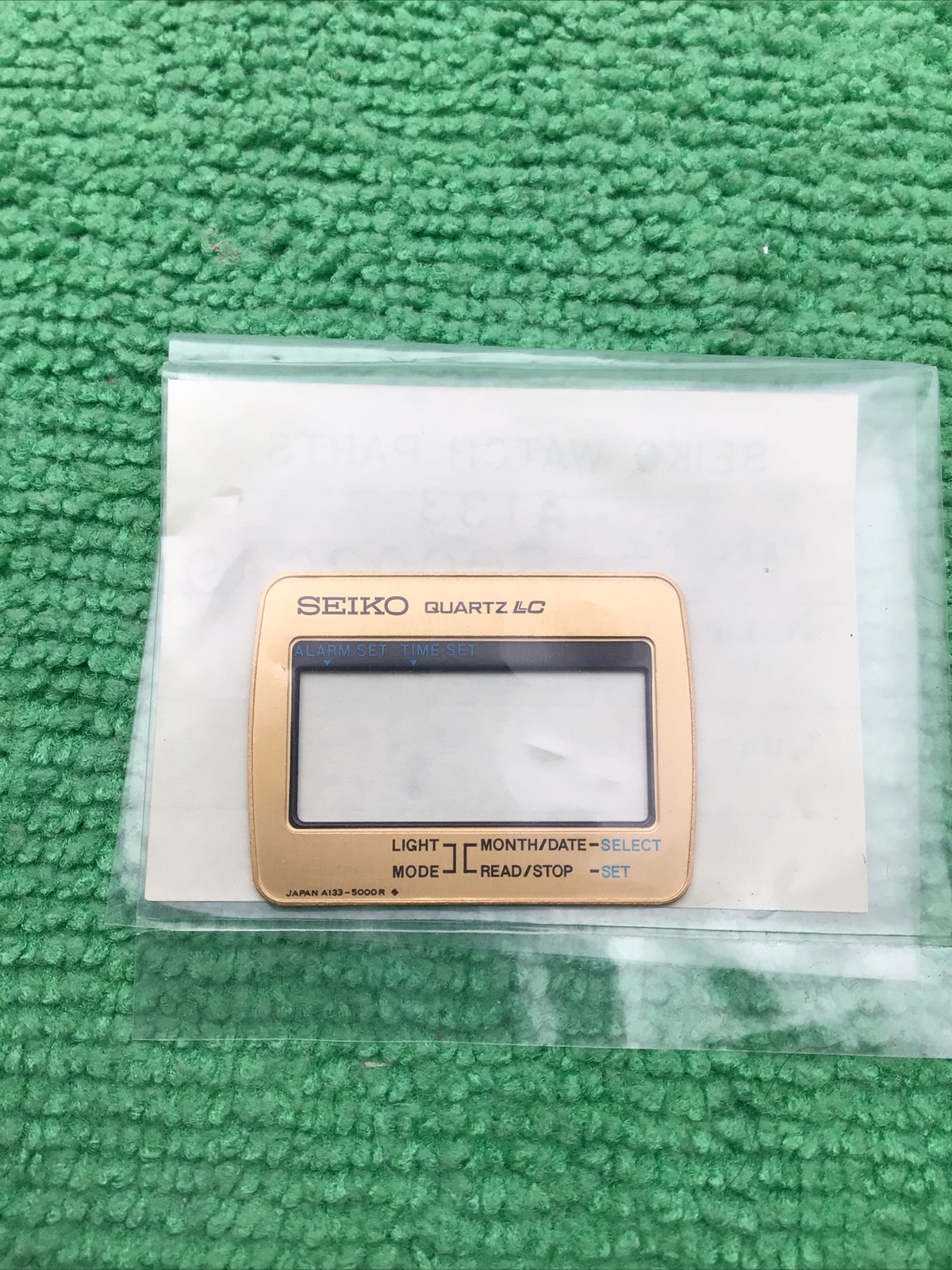 Genuine Seiko A133 50003G49 Panel Cover Quartz LC Watch Part