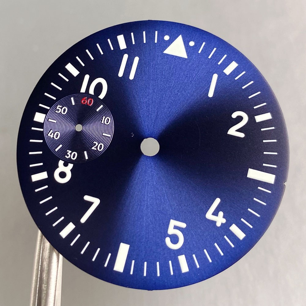 Fit ETA6497 ST3600 37mm Pilot Style Retro Hand-winding Watch Dial Sterile Face