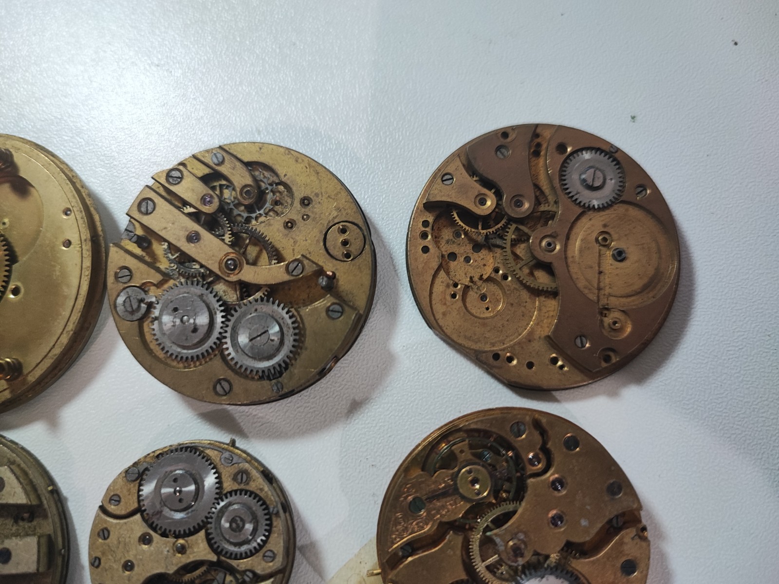 Pocket Watch lot – Watch movement – main plate platina for parts and spares