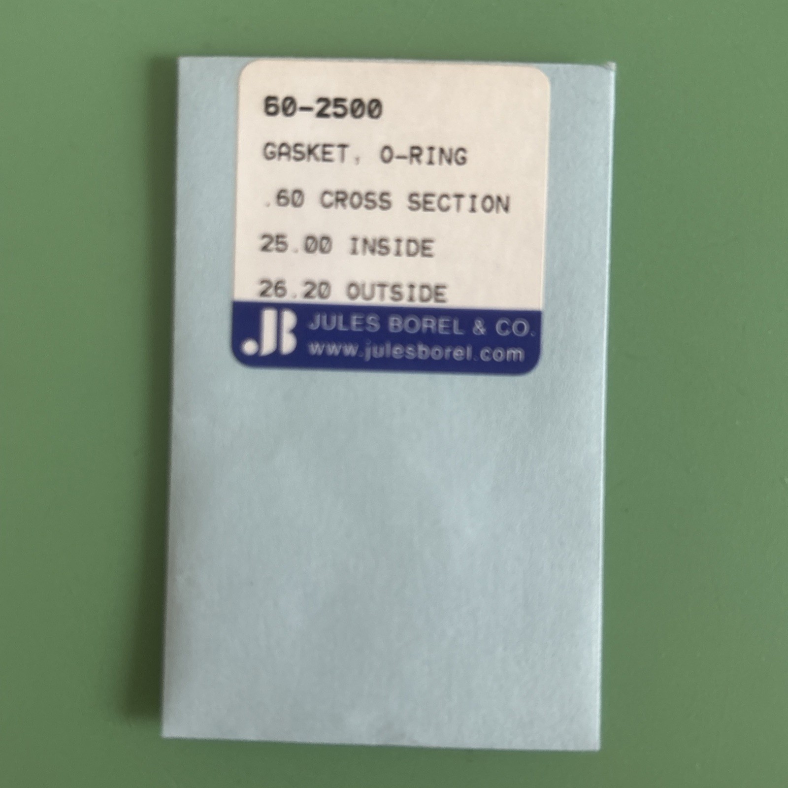 Borel – O-Ring Caseback Gaskets – 60 Series -.6mm Cross Section -14.5-34mm ID
