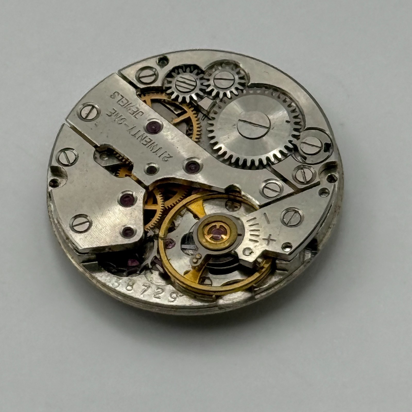 Sekonda Watch Movement 21 Jewels Shockproof Manual Wind Parts Repair 19.9mm
