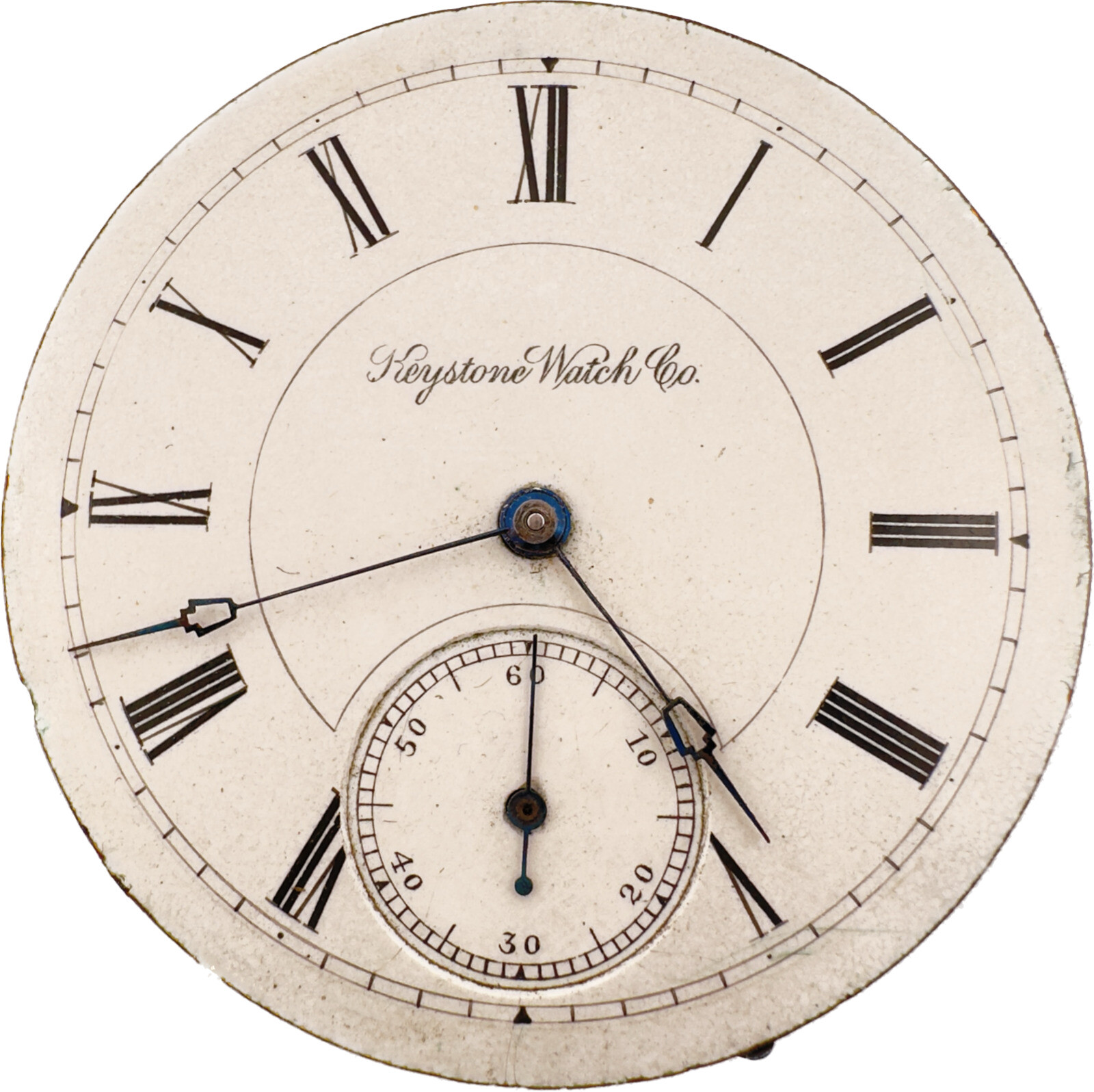 Antique 18 Size Keystone Model 3 15Jewel Mechanical Hunter Pocket Watch Movement