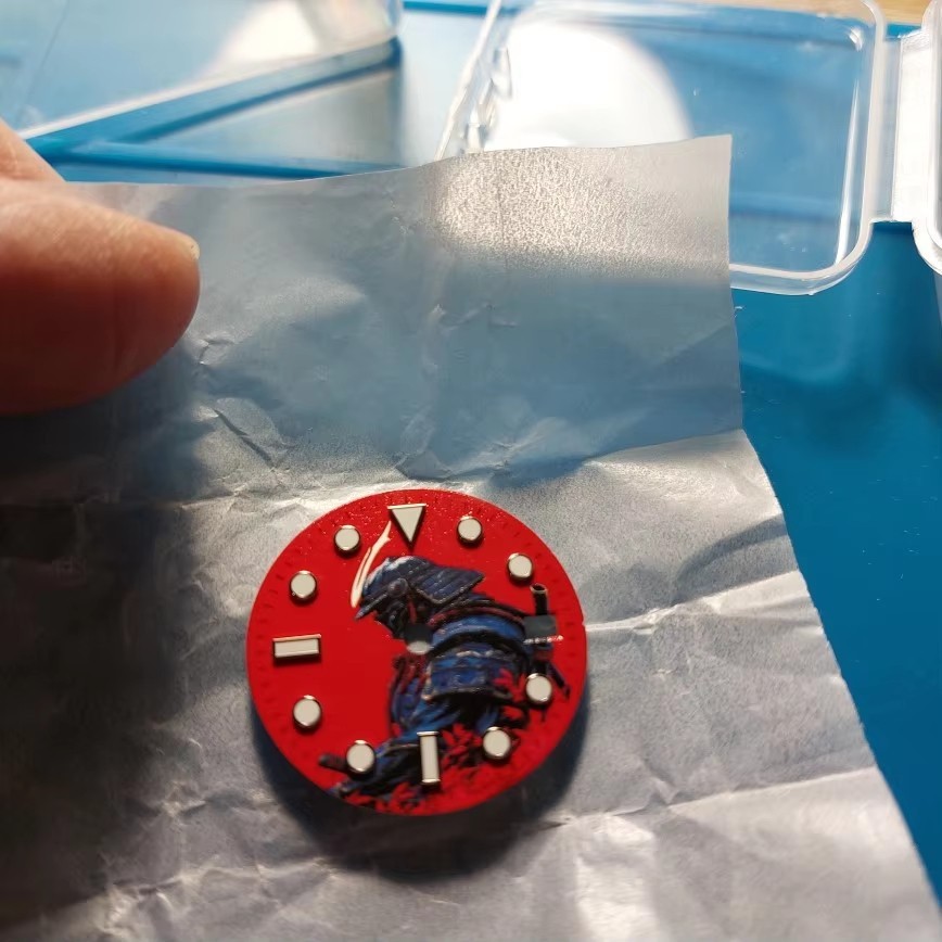 28.5mm Watch Dial Creative Color Print Design For NH35 NH36 Movement Parts