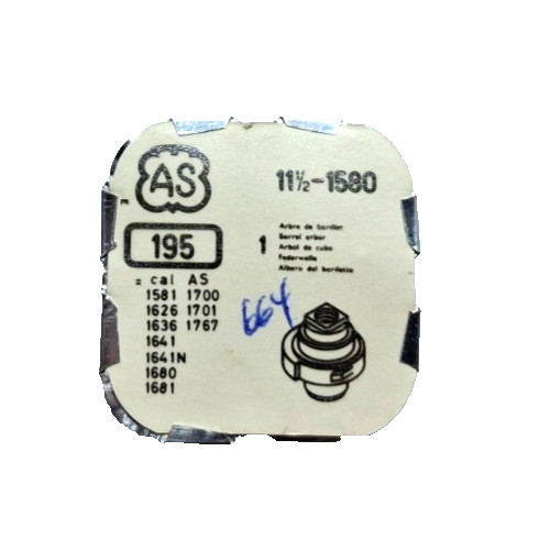 AS 1580 1581 1624 1626 1635 1641 1664 Barrel Arbor watch part #195/664 *SEE LIST