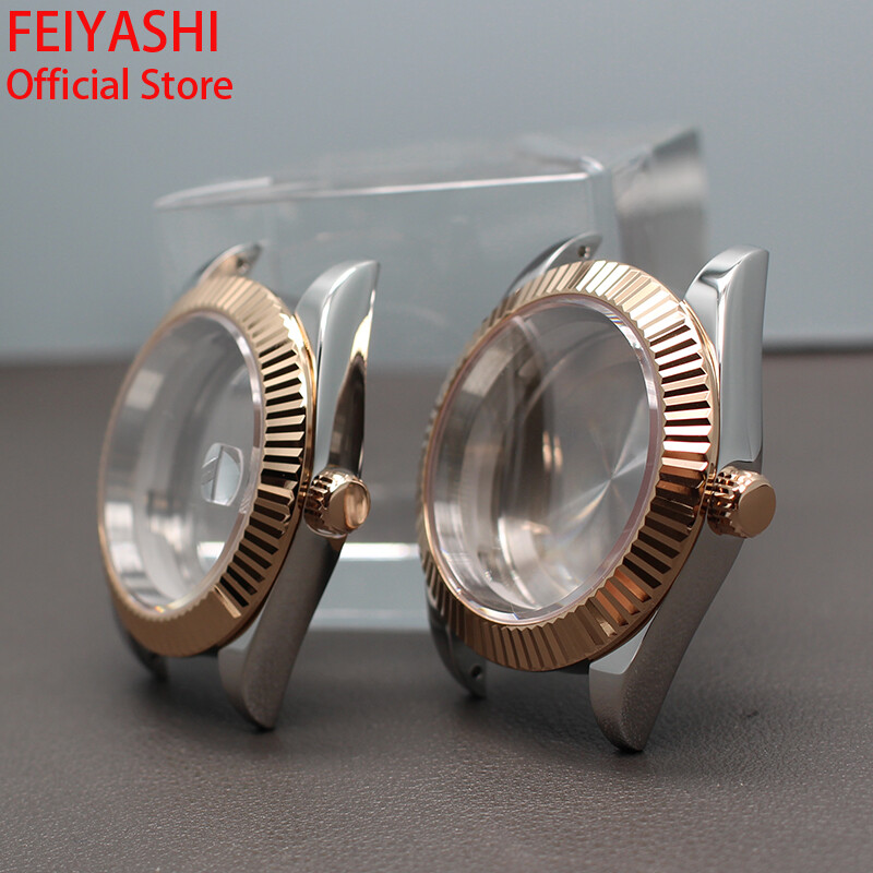 36mm/39mm Log Watch Case Sapphire Glass For Seiko NH35 nh36 8215 8205 28.5mmDial