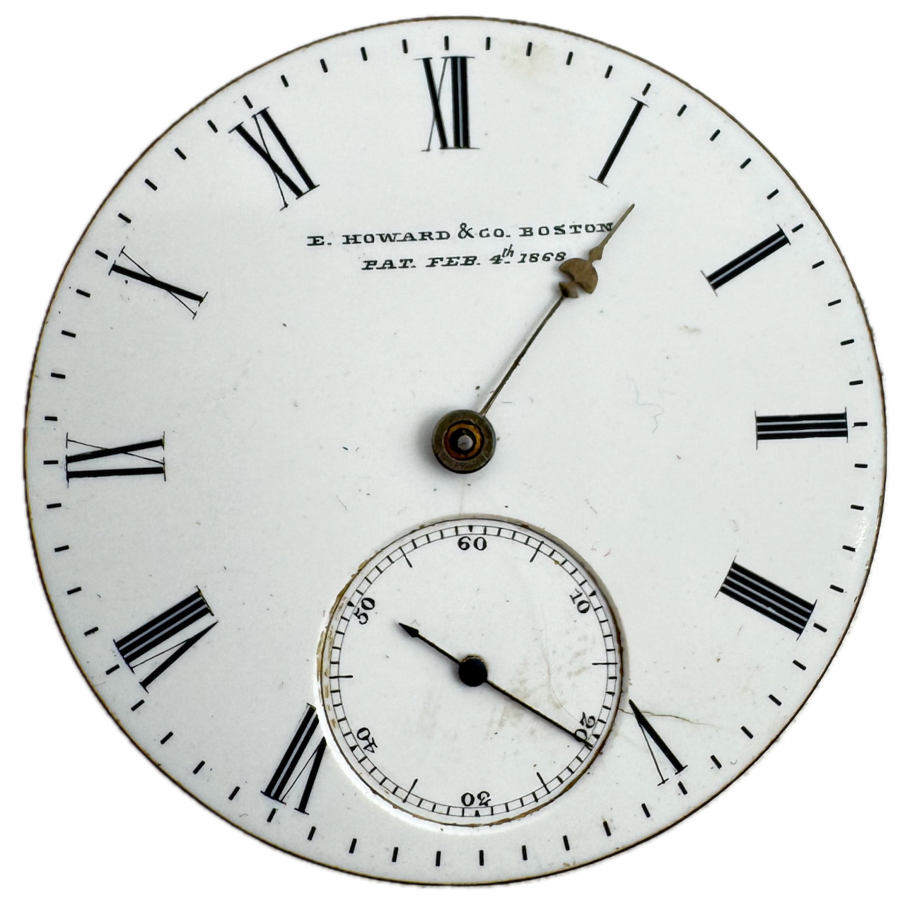 Antique L Size 1870 E. Howard.Co Series V 15 Jewel Hunter Pocket Watch Movement