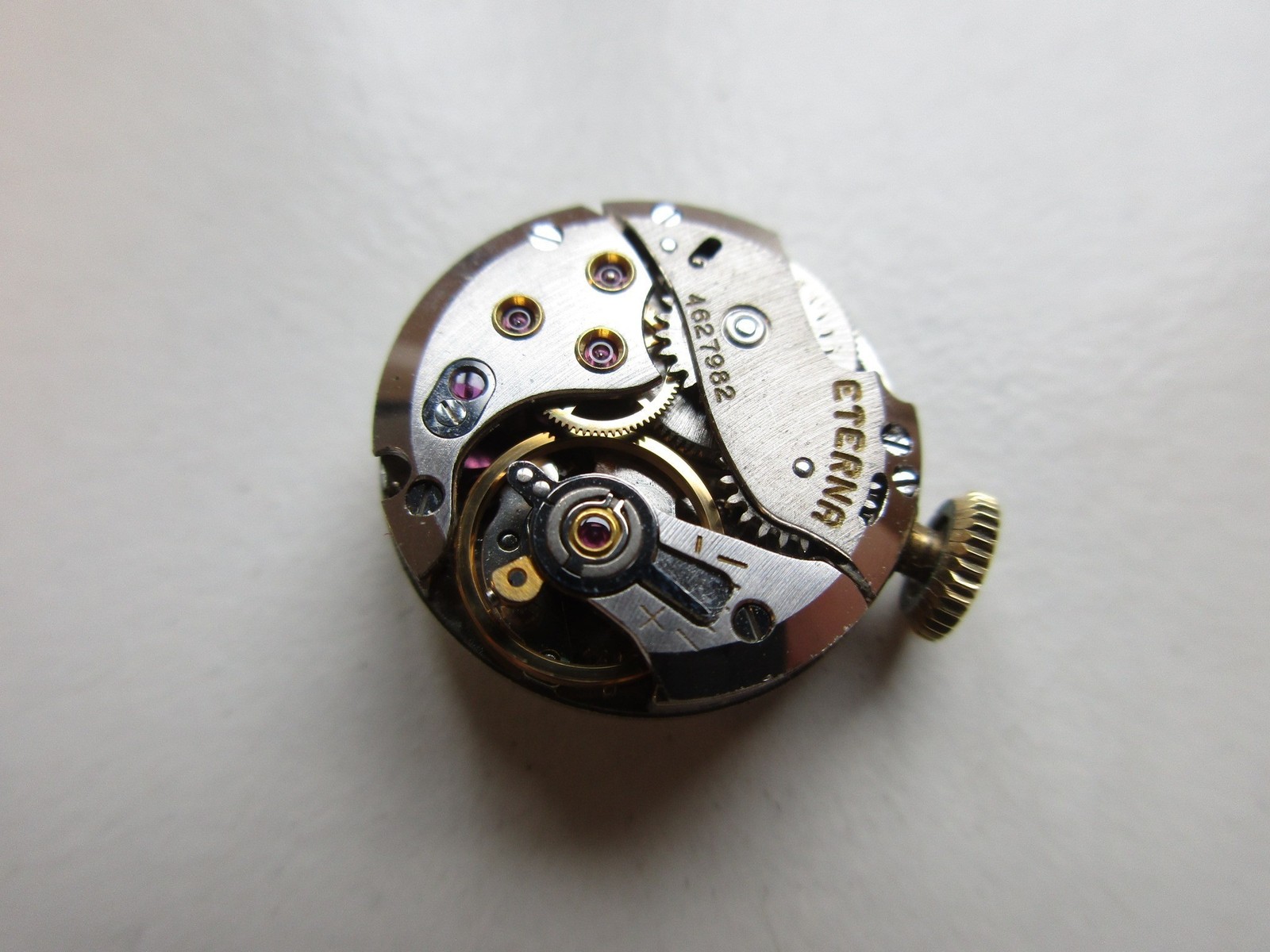 Eterna cal. 1418U Swiss watch movement & dial – running