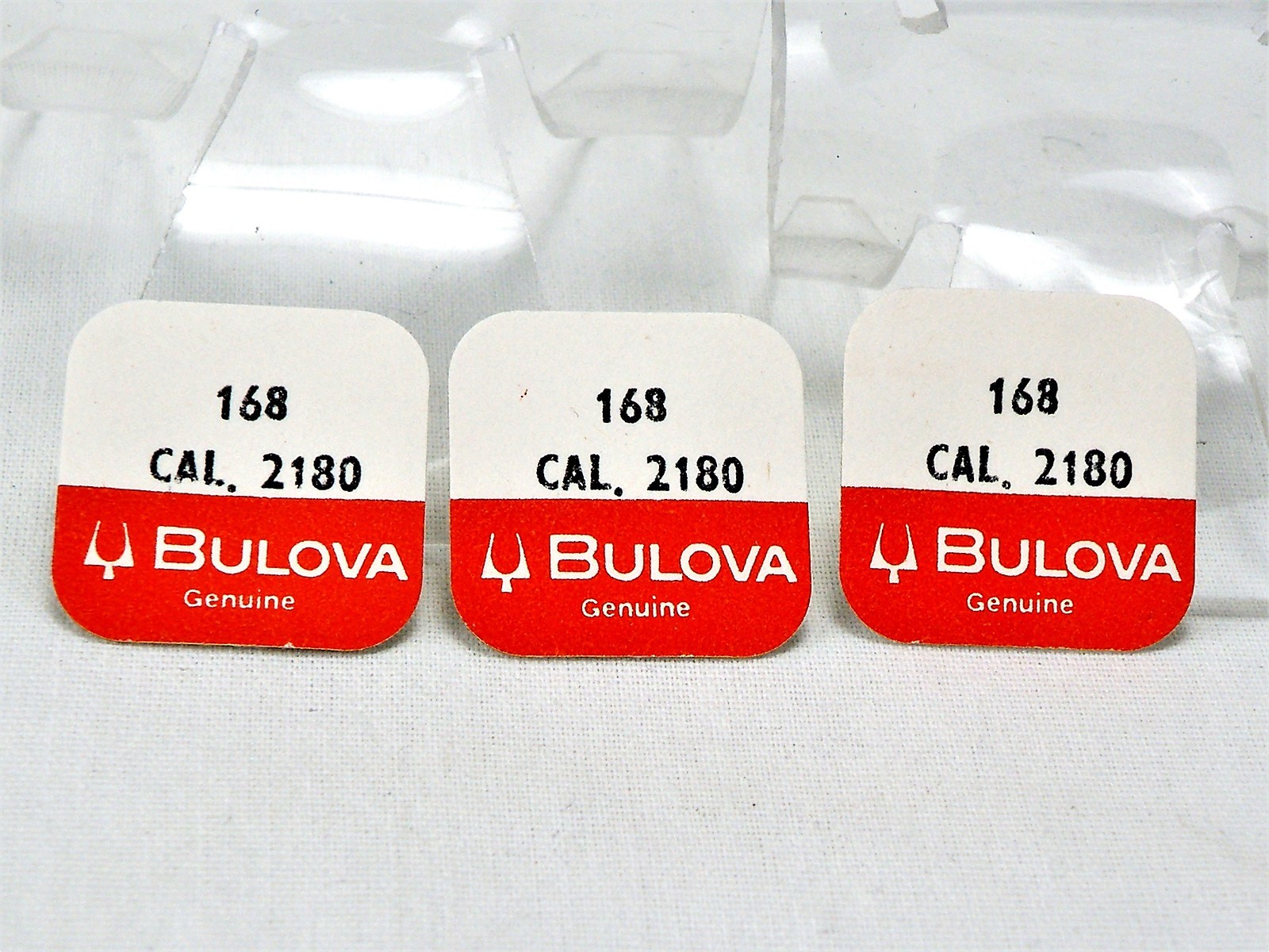 NOS Bulova ACCUTRON Parts for Model 218 UPPER COMPLETE SETTING #168 Lot of 3 PCS