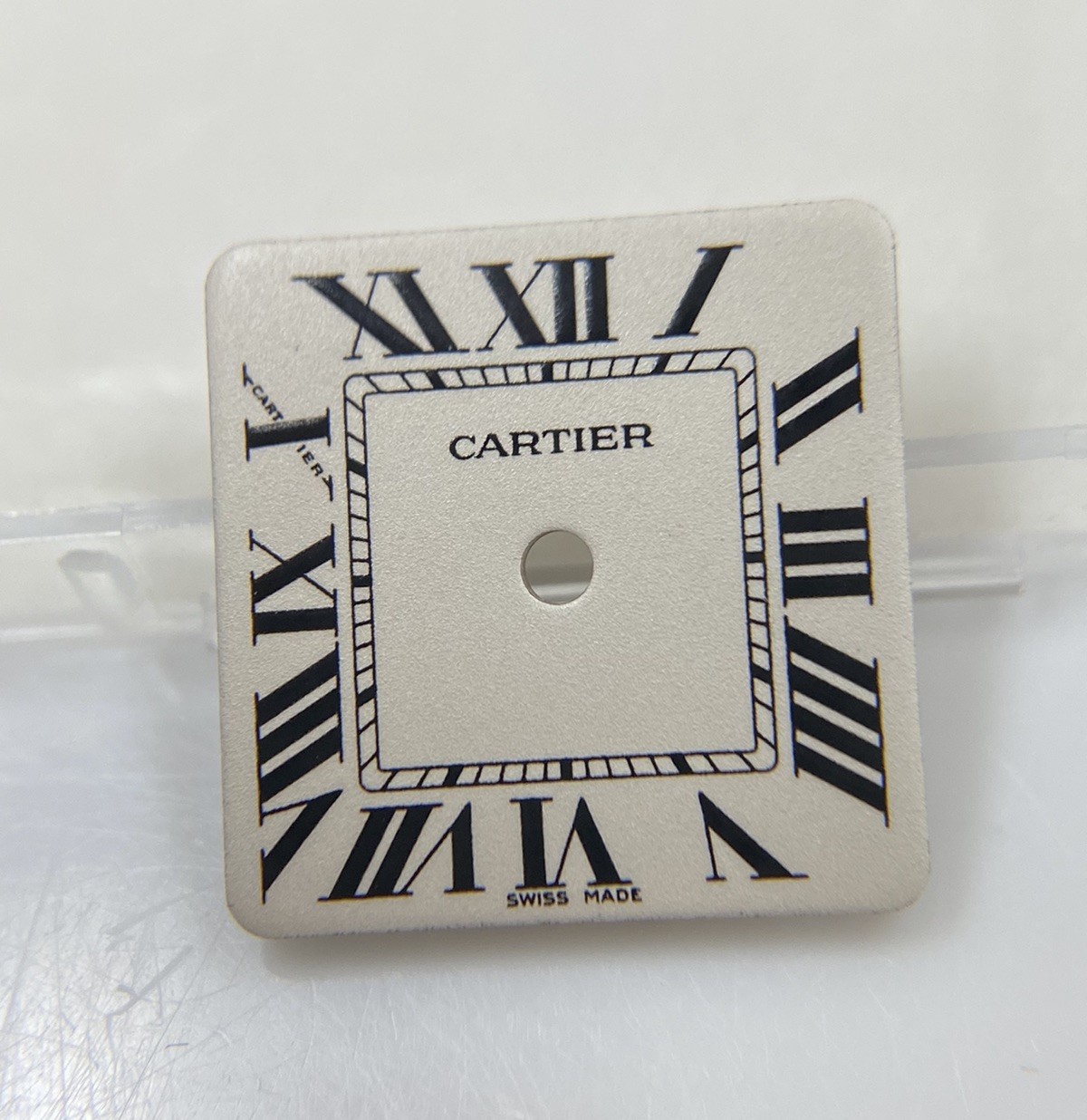 Original NOS Cartier Santos Galbée Cal 157 Ivory Roman Numeral Dial