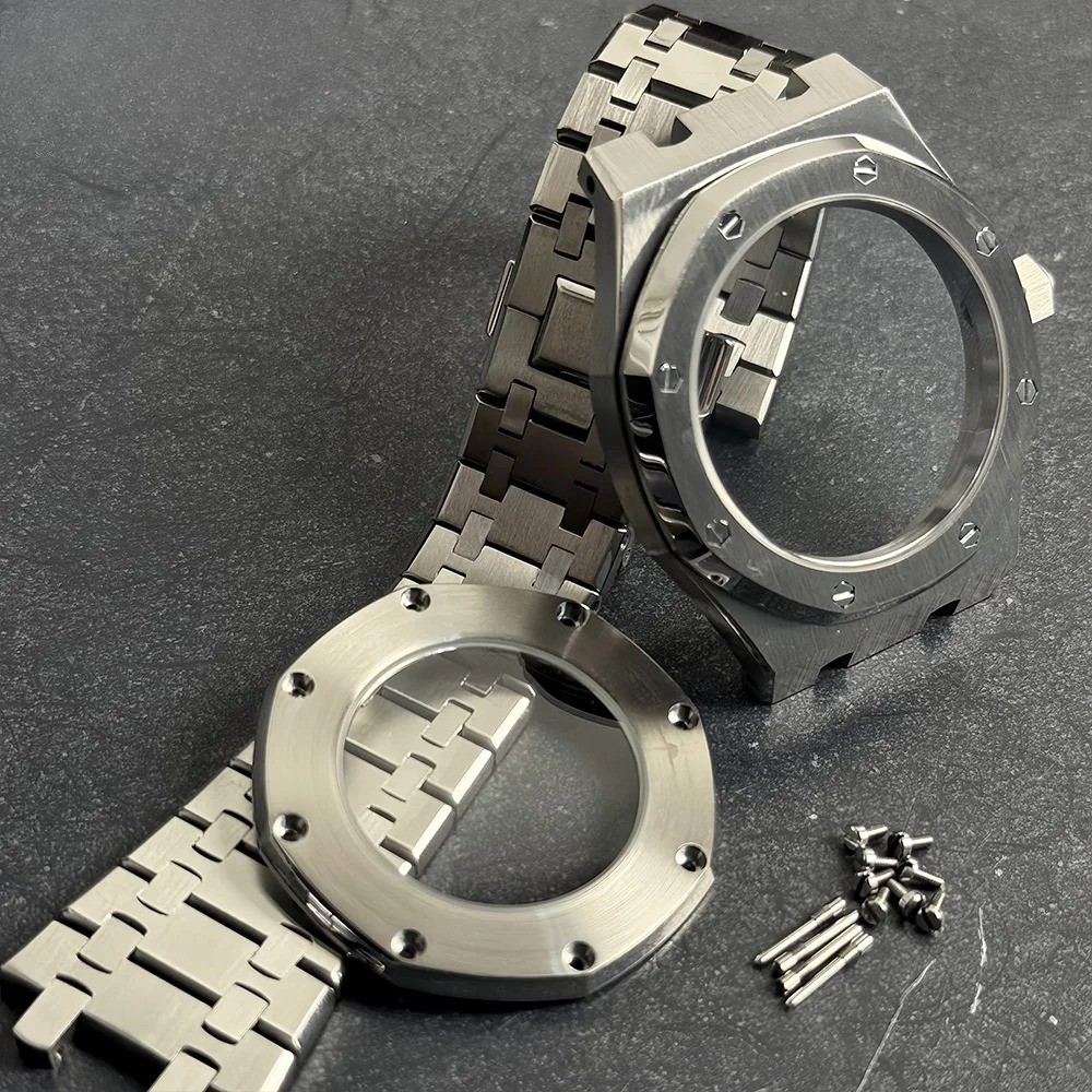 42mm PVD Steel Octagonal Case Mod Bracelet Sapphire Back NH34/35/38/70/72
