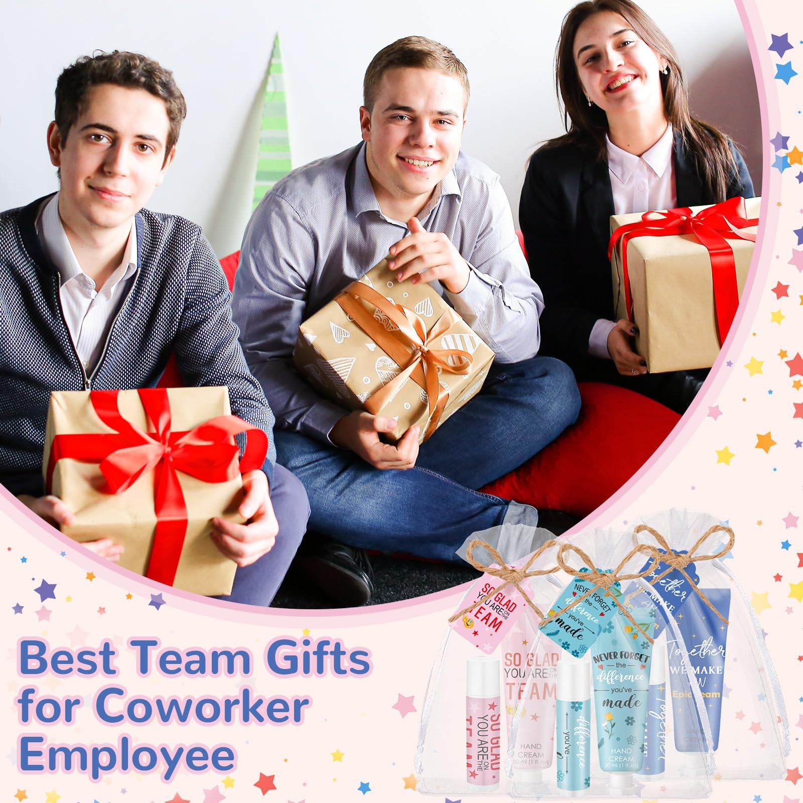 Dansib 72set/288pcs Best Team Ever Gifts Team Appreciation Thank You Gifts