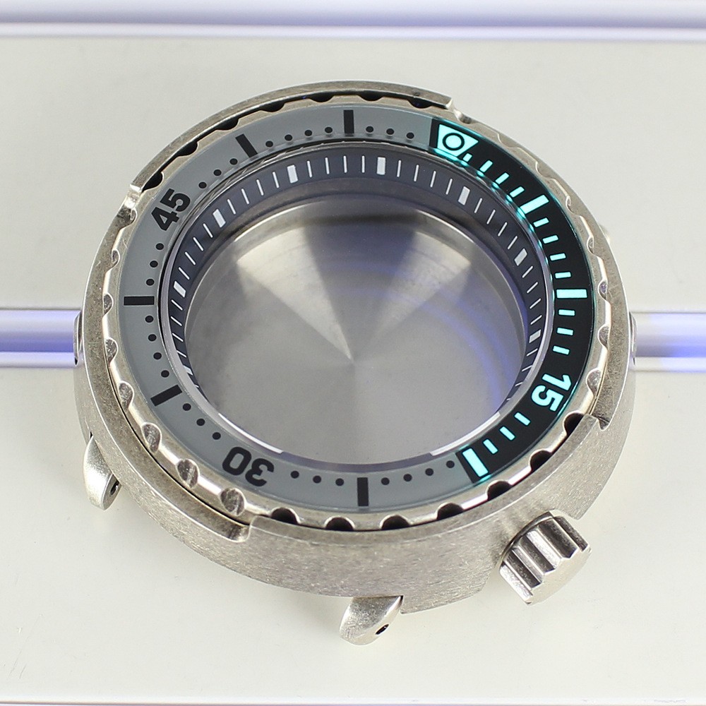 Dive 47mm Steel Watch Case Luminous Modify Tuna Can Skx Mod For Seiko NH35 NH36