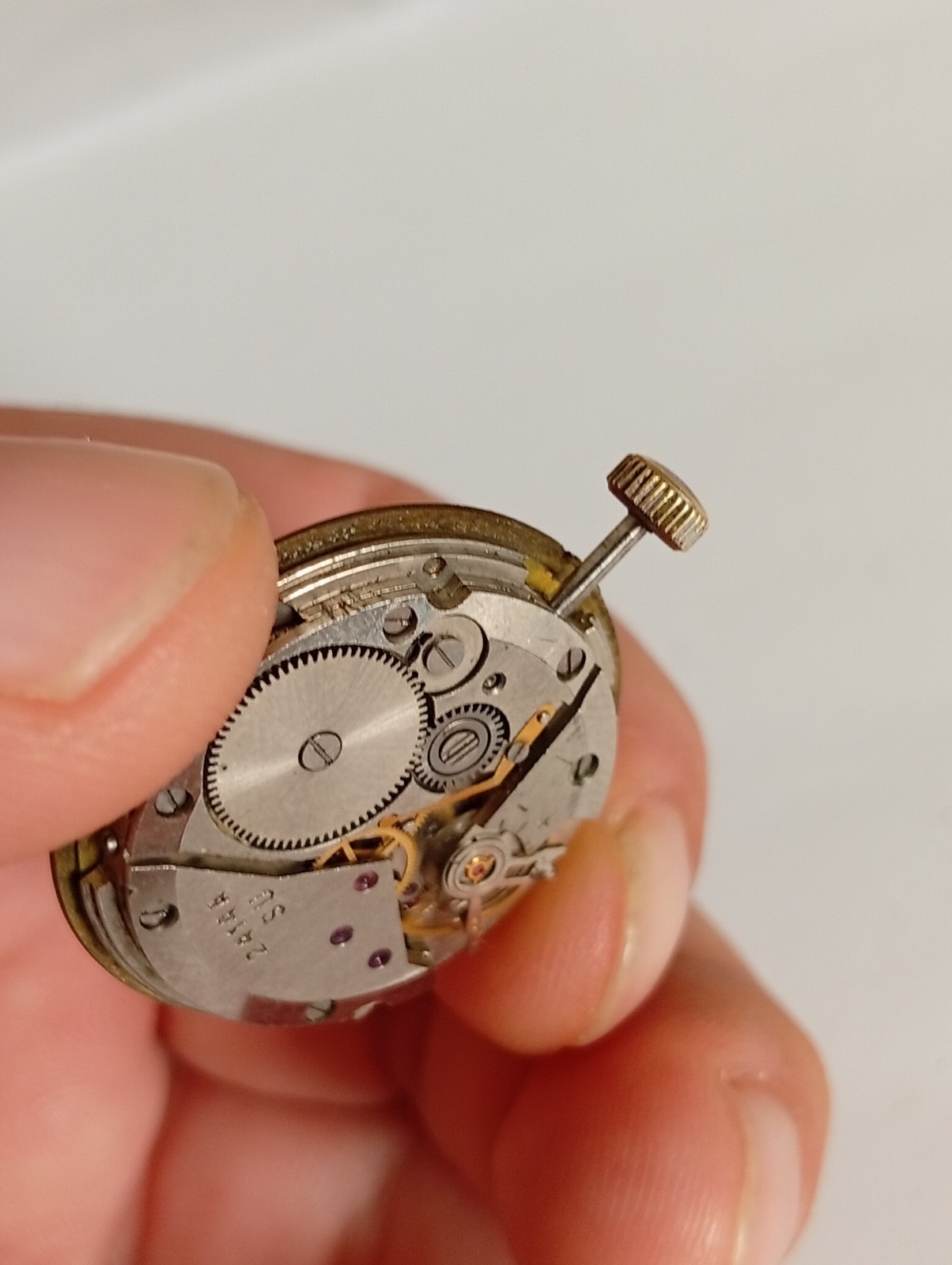 Vintage Soviet Vostok 2414A Watch Movement with Dial & Hands – USSR